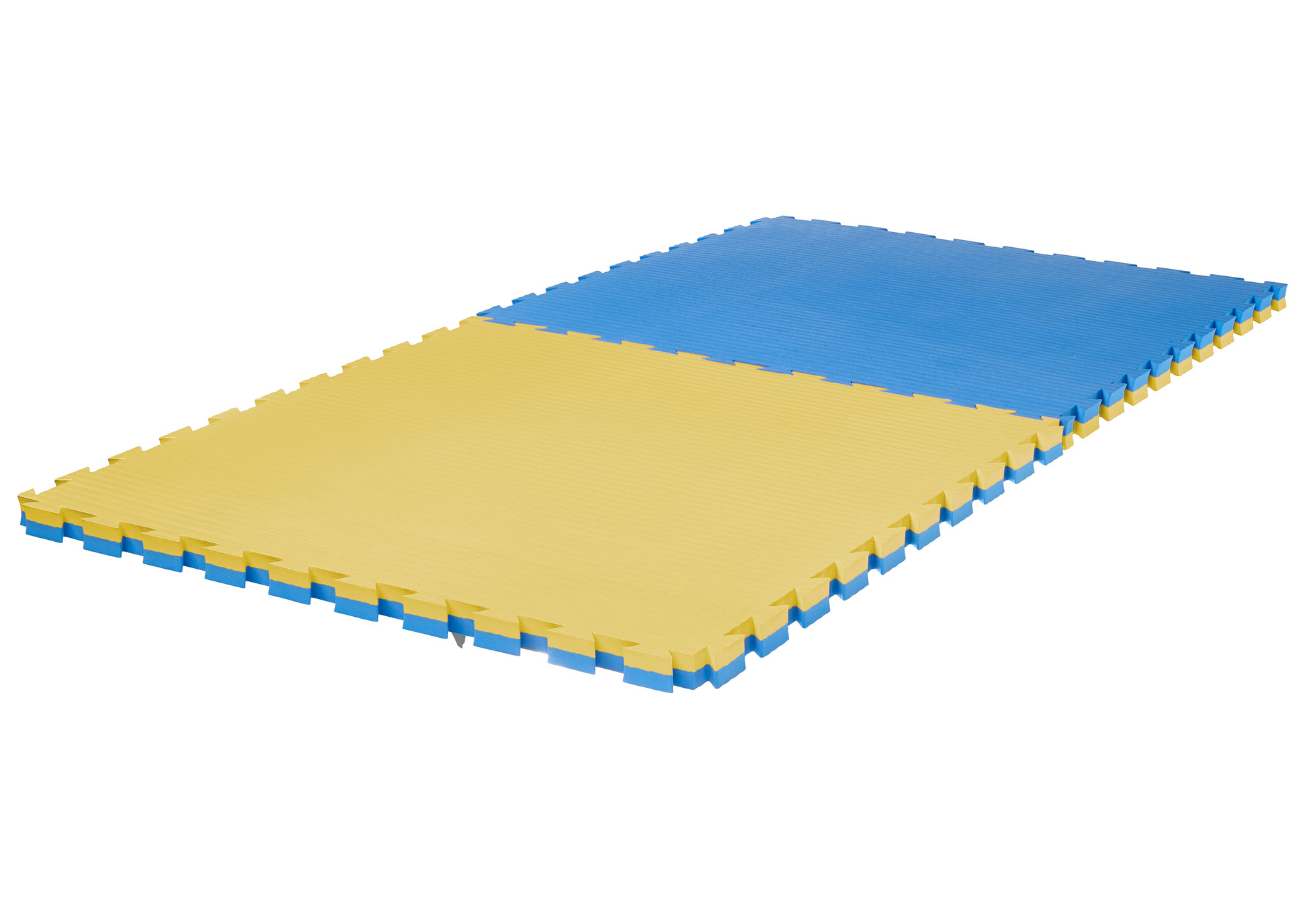 Puzzlematte-4cm-ProTatami-blue_yellow-3300026-1 Puzzlematte Pro Tatami 4 cm blau/gelb Wendematte