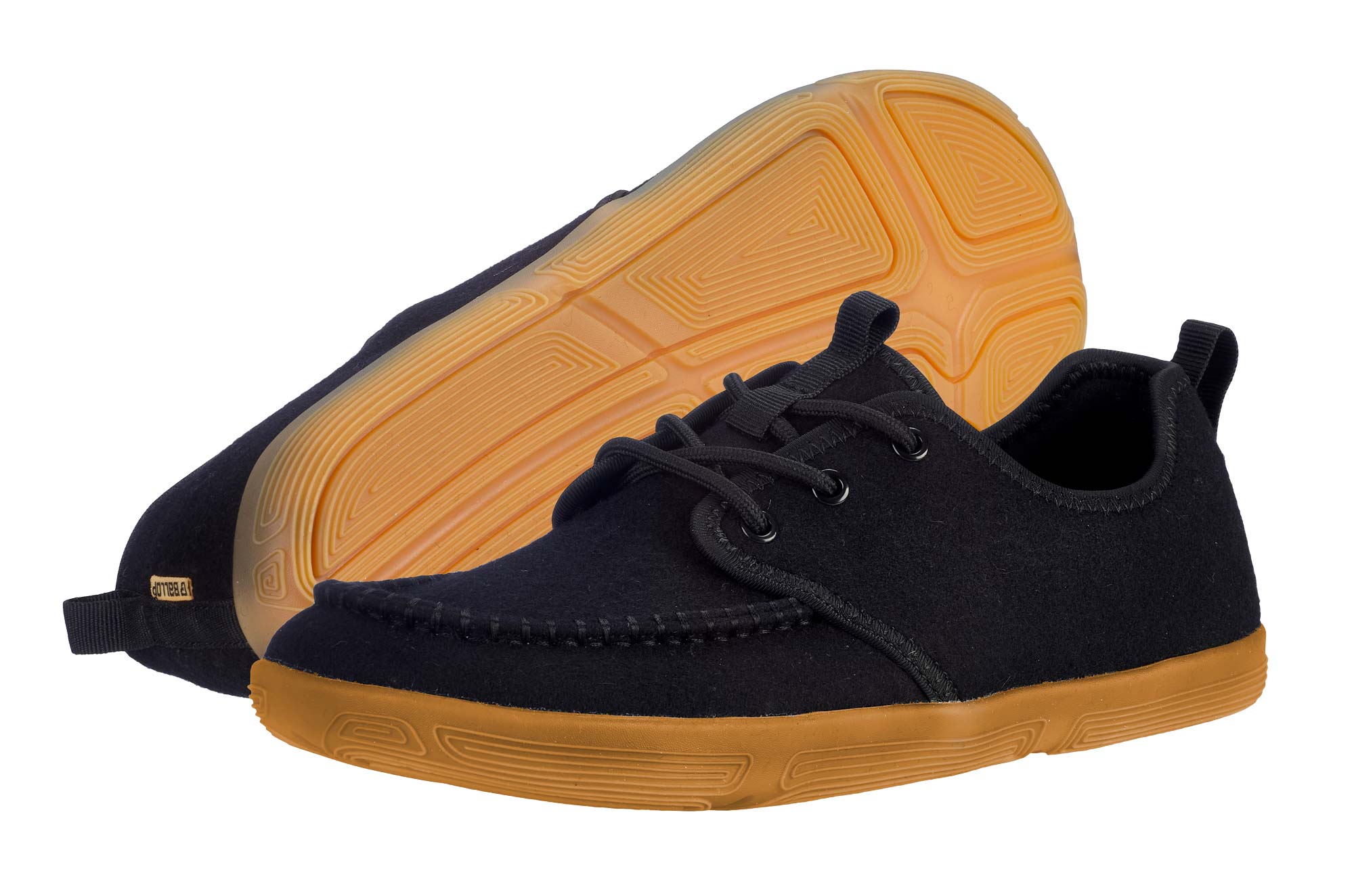 BALLOP Barfußschuhe Wasara black, Wolle BALLOP Barfußschuhe Wasara black, Wolle