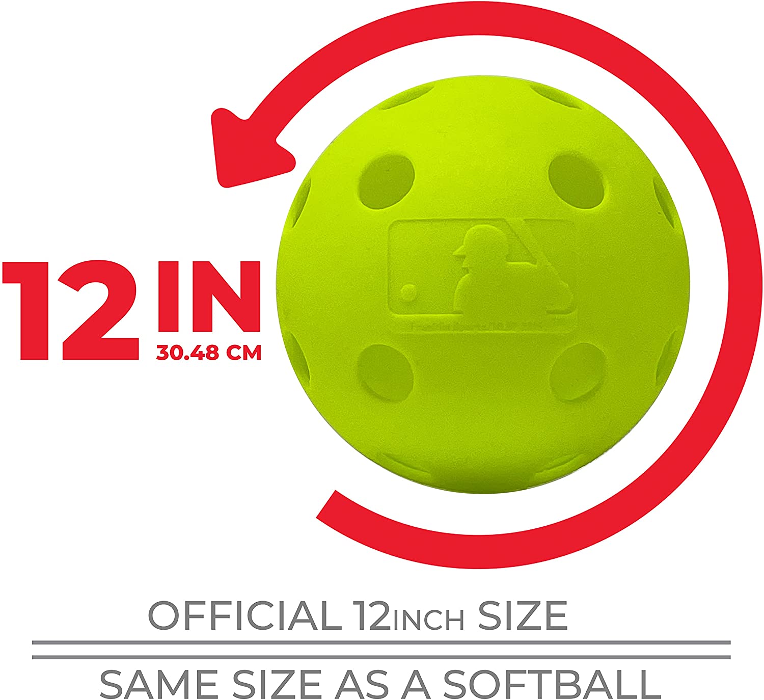 23460-6 Franklin MLB® Trainings-Softball - 4er Pack