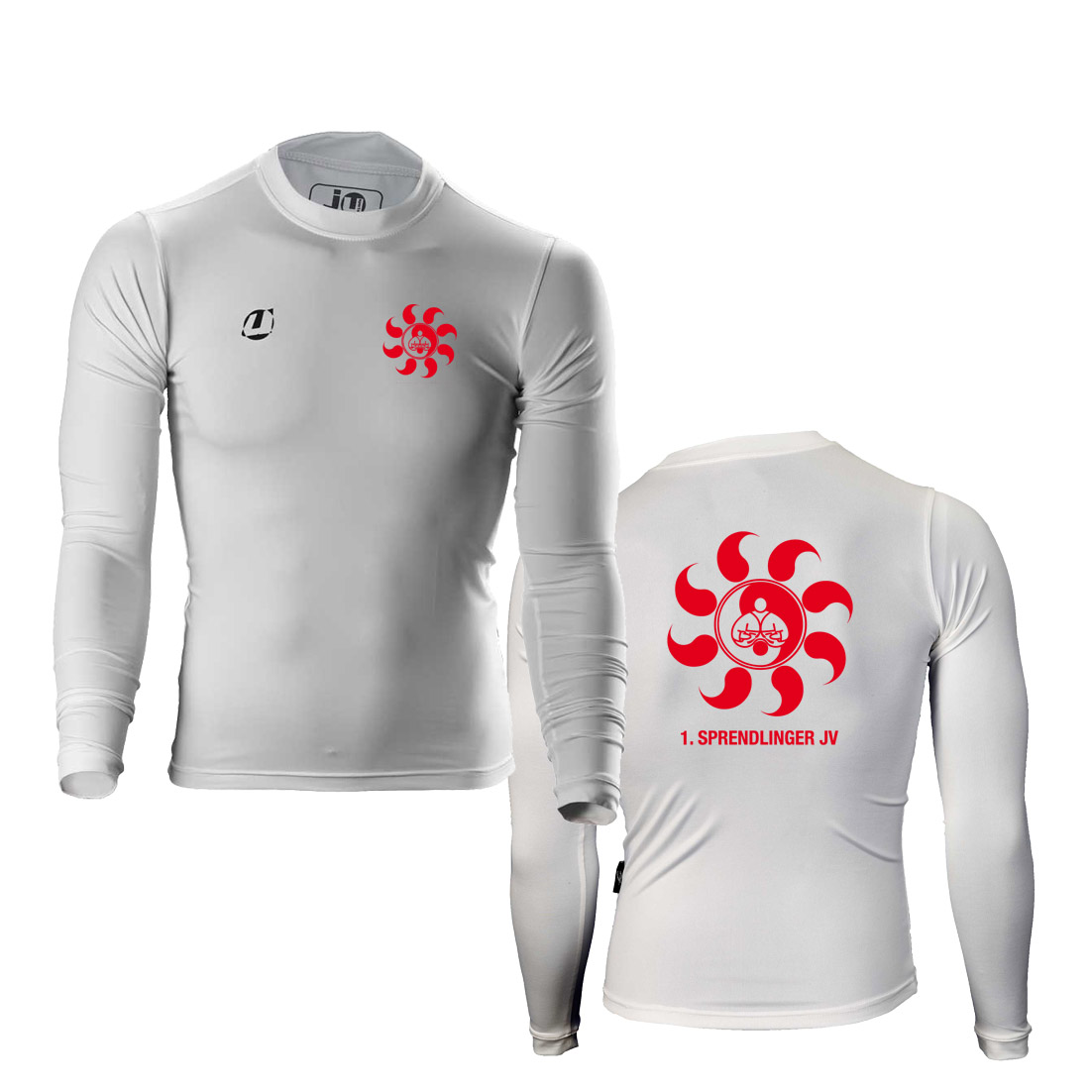 Sprendlinger JV Compression Shirt langarm weiß