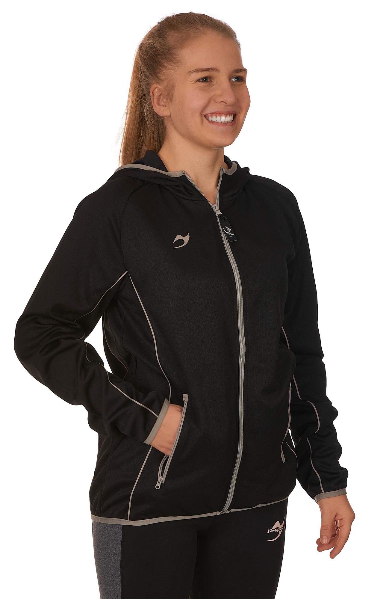 1127400-C3-Teamwear-Modell-1373 Teamwear C3 Hooded Team Jacket schwarz