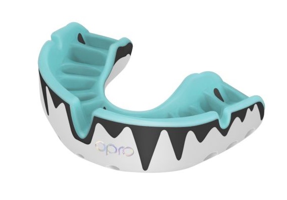 OPRO Zahnschutz Platinum Senior "Fangz" white