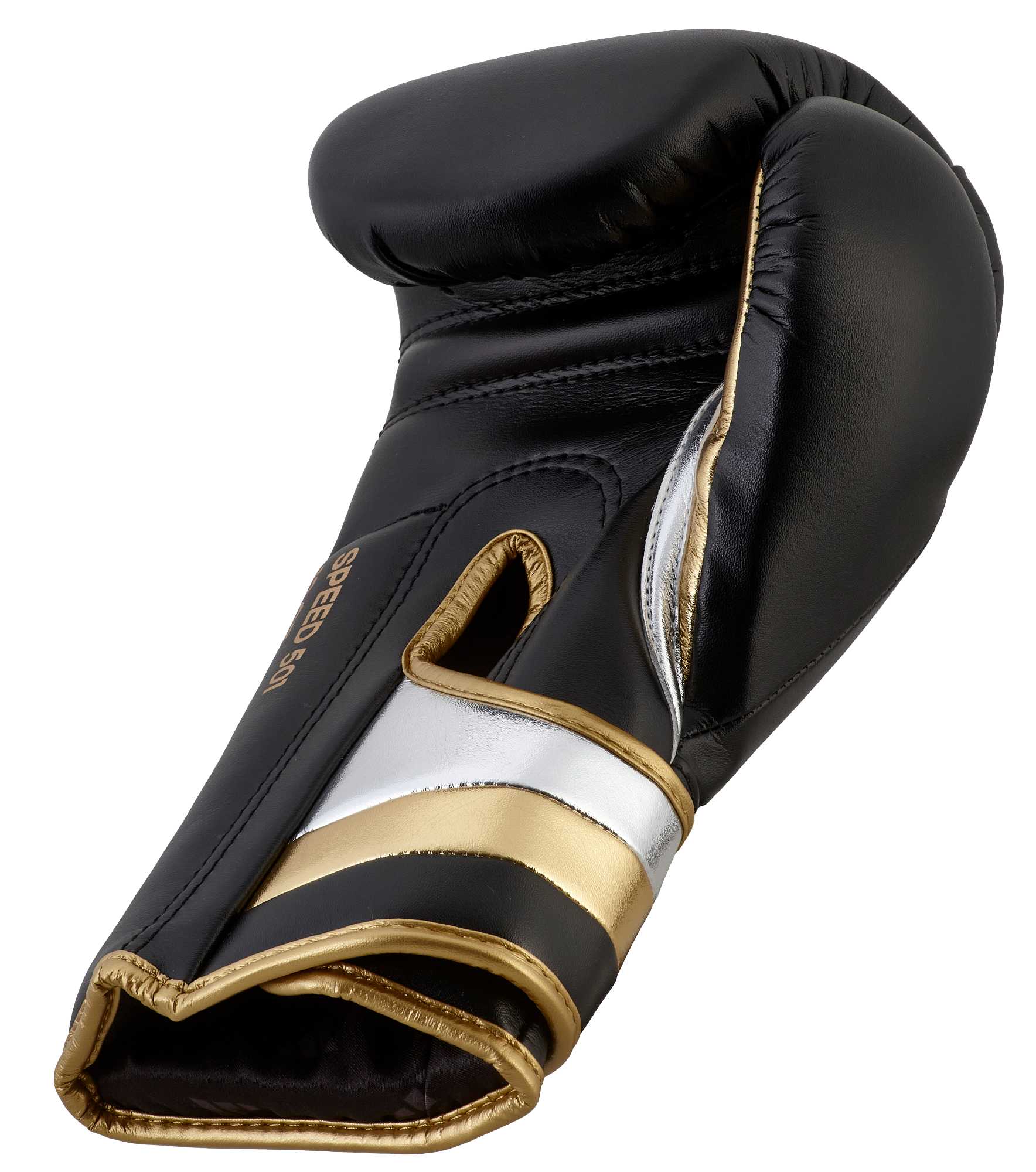 adiSBG501-23-black_gold-FW23-Speed-501-Velcro-0150 adidas Boxhandschuhe Speed 500 black/gold Microfibre, ADISBG501