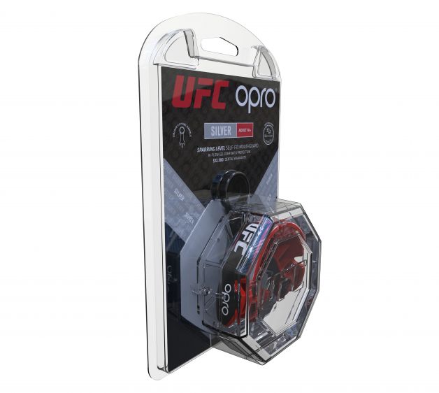 OPRO "UFC" Zahnschutz Silver - Black/Red