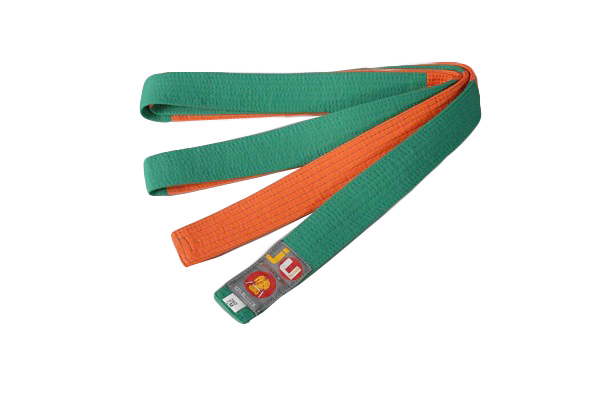 Budogürtel orange/grün Two Tone