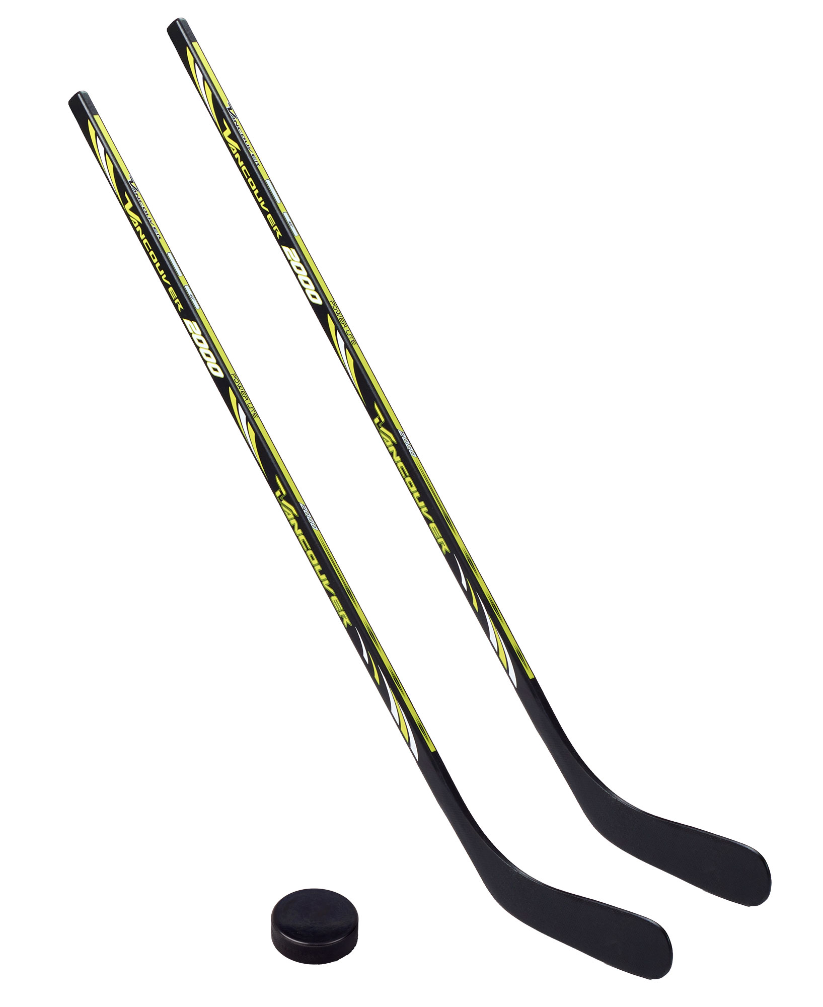 2 x Vancouver Eishockeyschläger 2000 - 100 cm, Kids plus 1 Puck