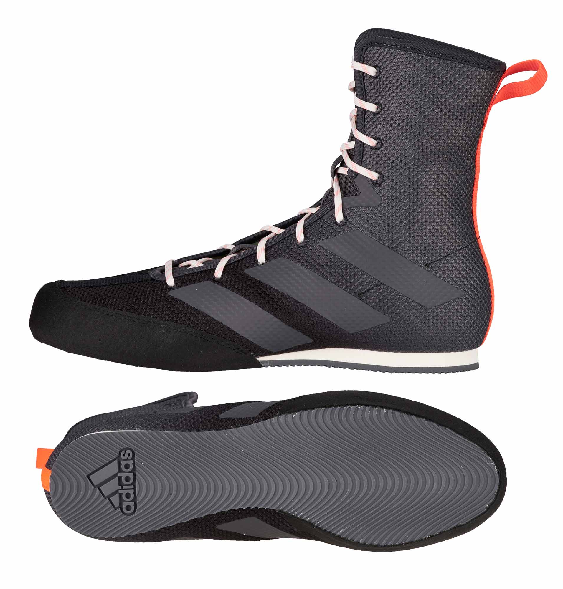 adidas Boxschuhe Box Hog 3 black/grey/red - FV6586