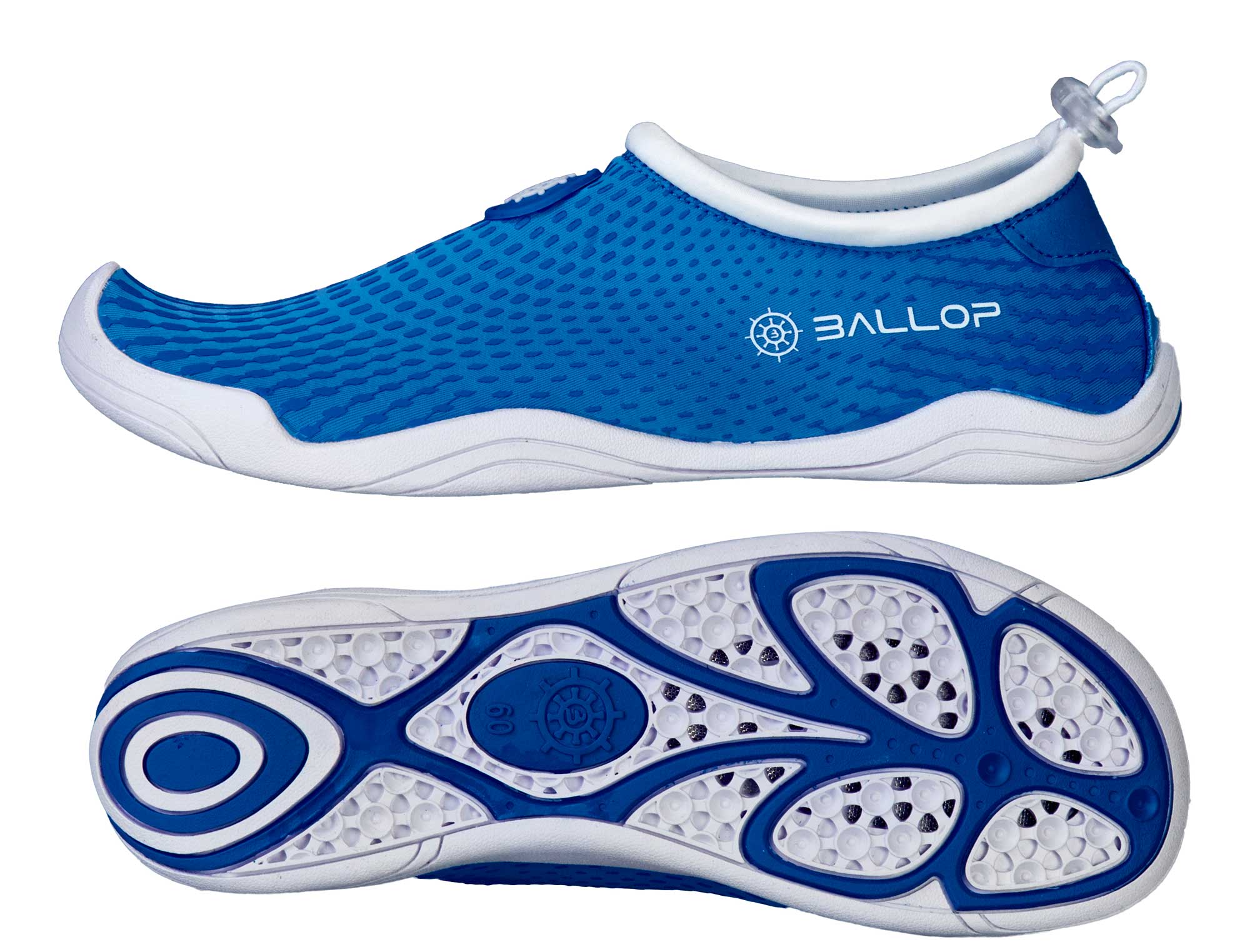 Blauer Laufschuh, Sportschuh, Mesh-Obermaterial, Gummisohle, Slip-On Stil, Schuh, Laufschuh, Mesh-Oberfläche, Blue/Blau, Sohlendesign