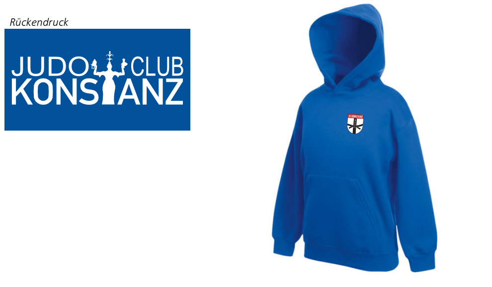 Premium Hooded Sweat Kids JC Konstanz Vereinsedition, Royal Blue, F421K