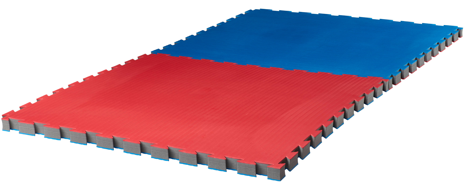 Puzzlematte Pro Tatami 4 cm rot/blau Wendematte
