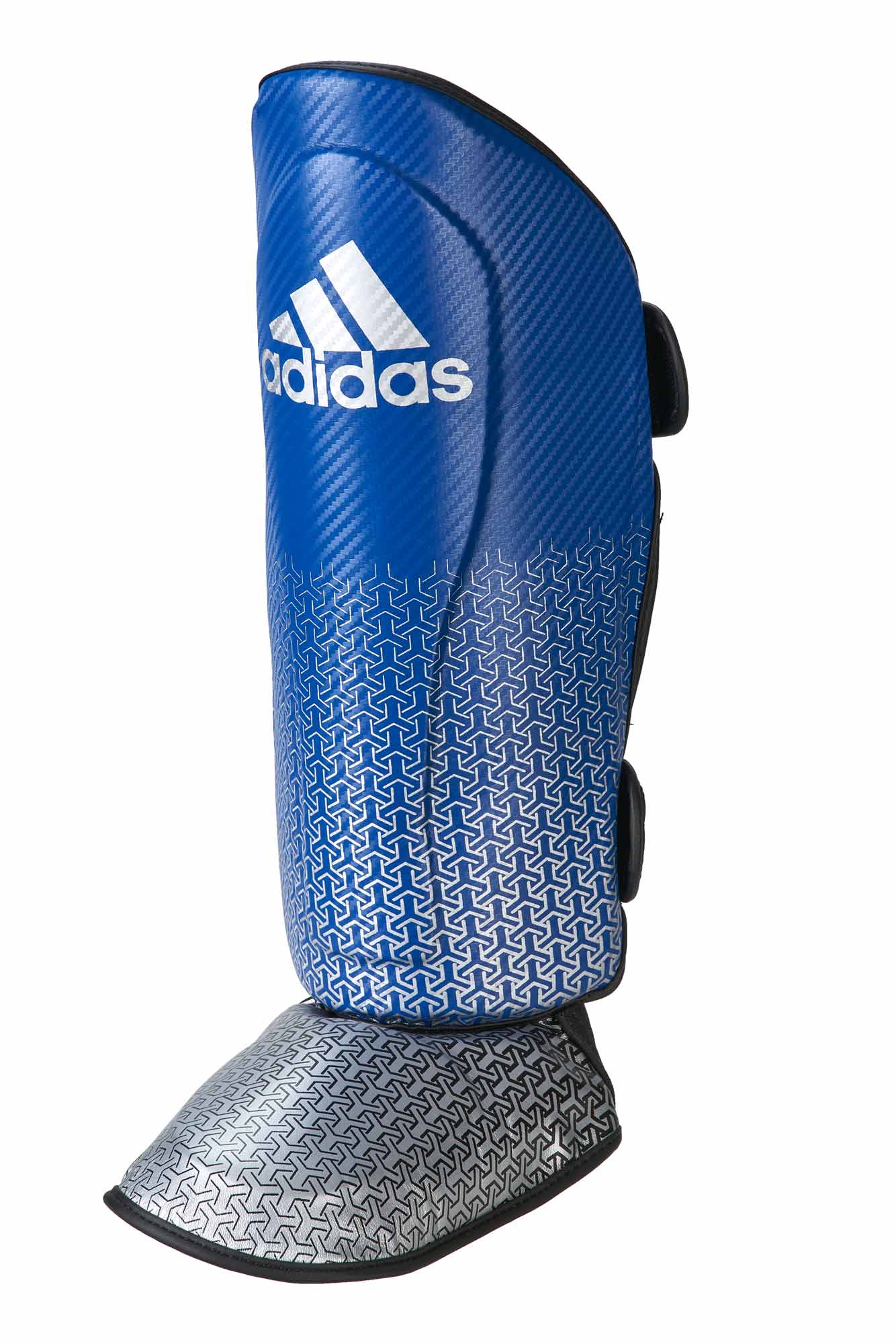 adiKBSI300-Pro-Shin-n-Step-blue_silver-0781 adidas Pro Kickboxing Schienbein-Spannschutz blue/silver, adiKBSI300