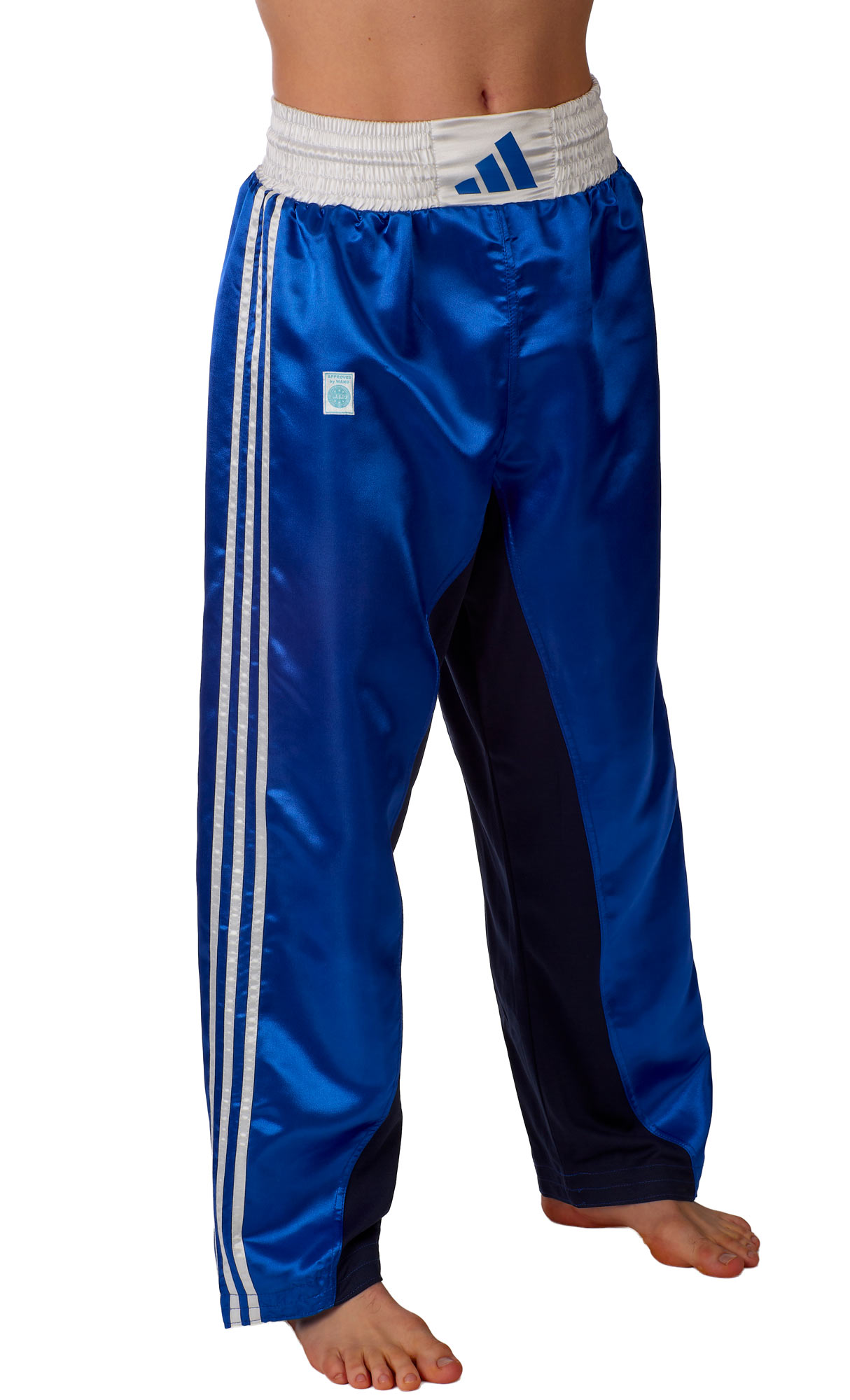 adidas Kickbox-Hose blau/weiß, adiKBUN110T