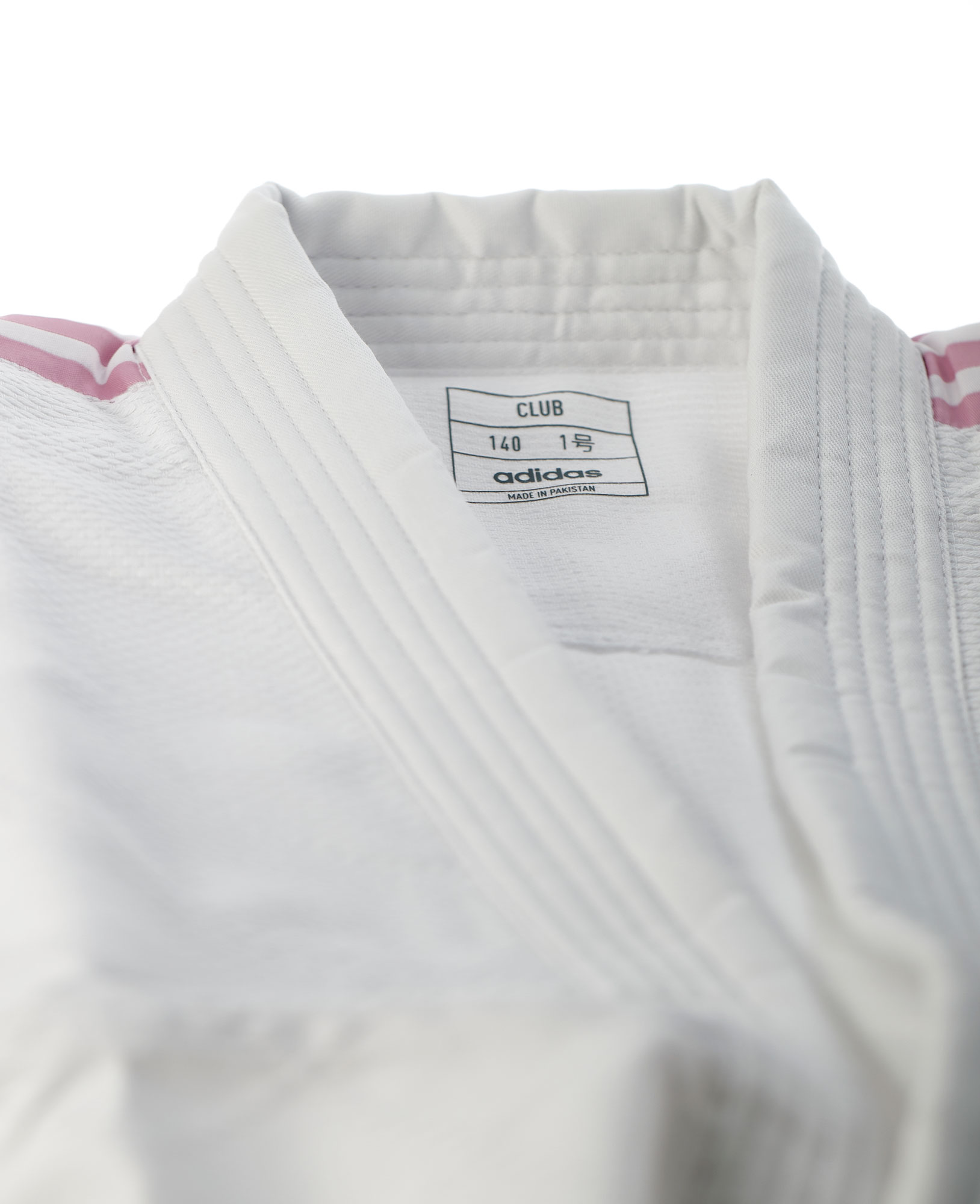 adidas-J350P_WB-Judo-uniform-white_pink-D0163 adidas Judo-Anzug Club weiß/pinke Streifen, J350