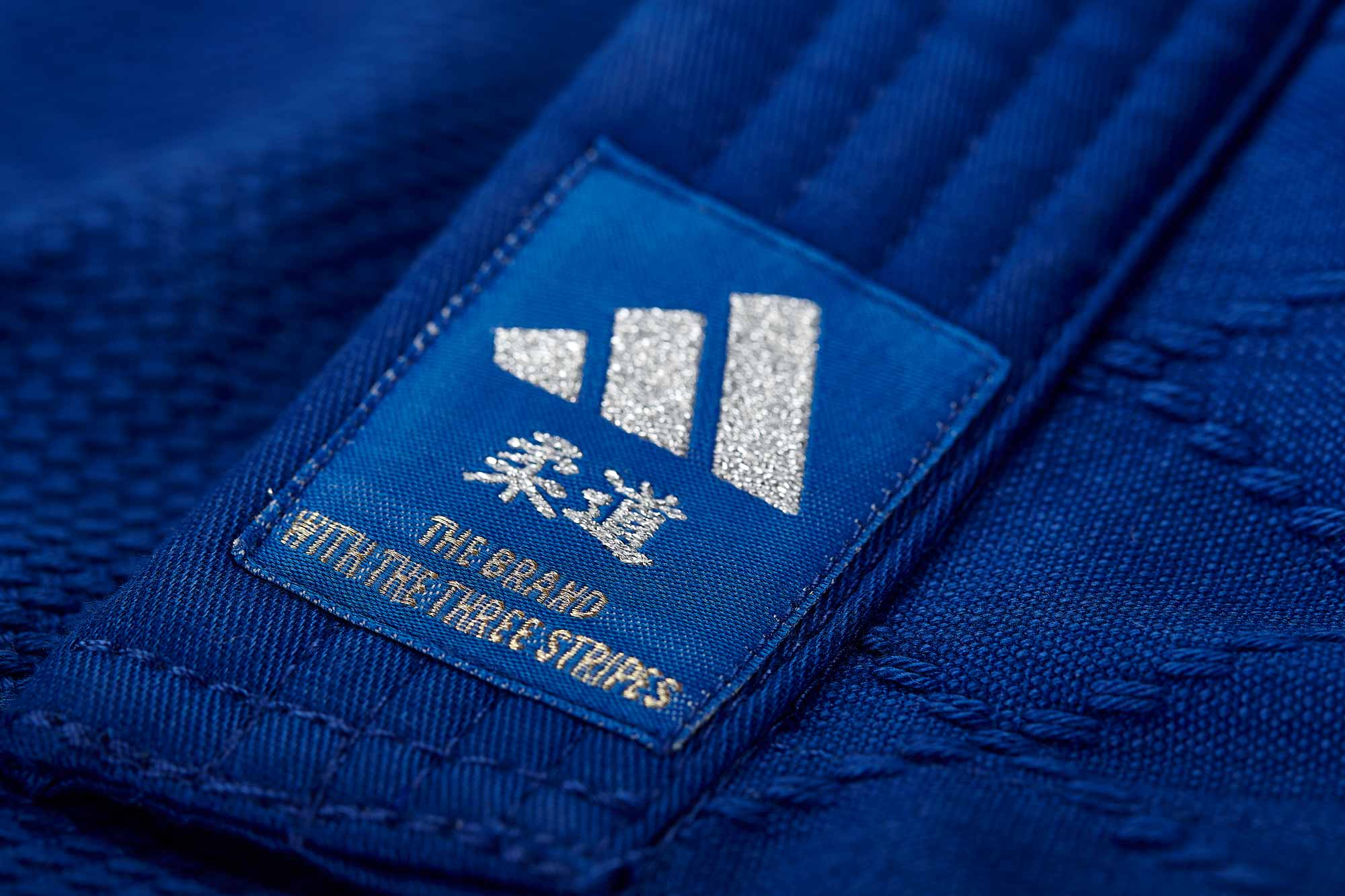 adidas Judo-Anzug Contest blau/silberne Streifen, J650B adidas Judo-Anzug Contest blau/silberne Streifen, J650B