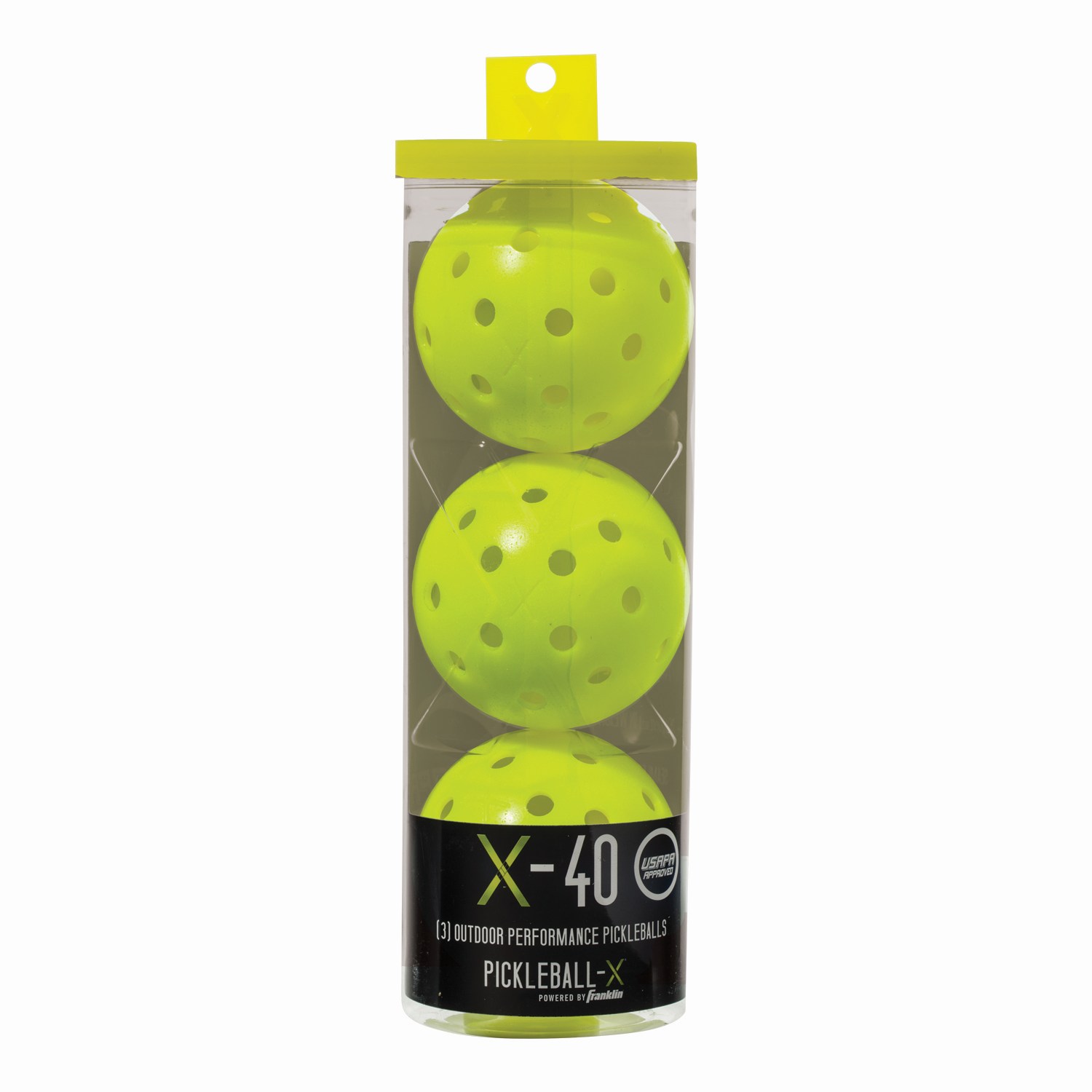 Franklin 3er Pickleball Set X-40 PK gelb