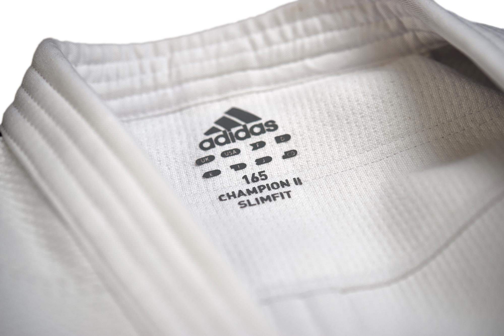 adidas-JudoUniform-ChampionII_IJF-slim-7 adidas Judoanzug CHAMPION II IJF slim cut, weiß/schwarze Streifen, JIJFS