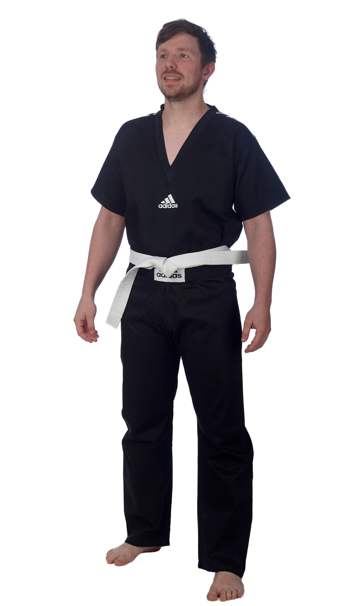 adiKBun20-Beginner-Uniform-black-M0032 adidas Kickbox-Uniform "Club" schwarz, adiKBUN20