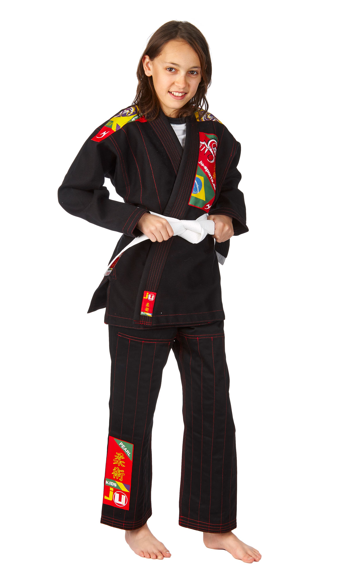9248000-Ju-Sports-KidsGi-BJJKids_black-0770 Ju-Sports BJJ-Anzug Kids schwarz