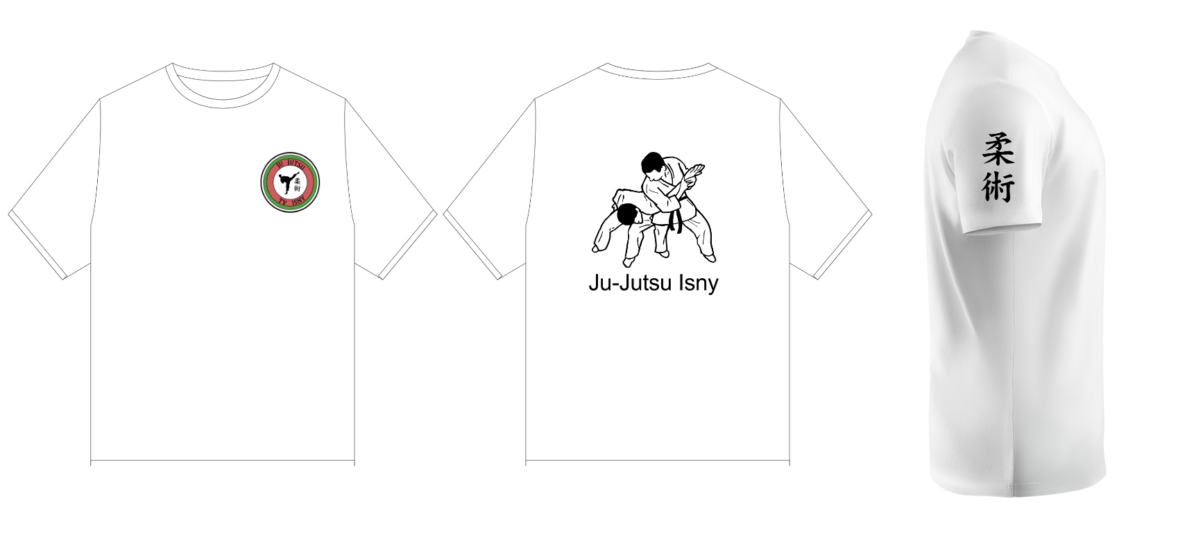T-Shirt Erwachsene Ju-Jutsu Isny, 3 Farben