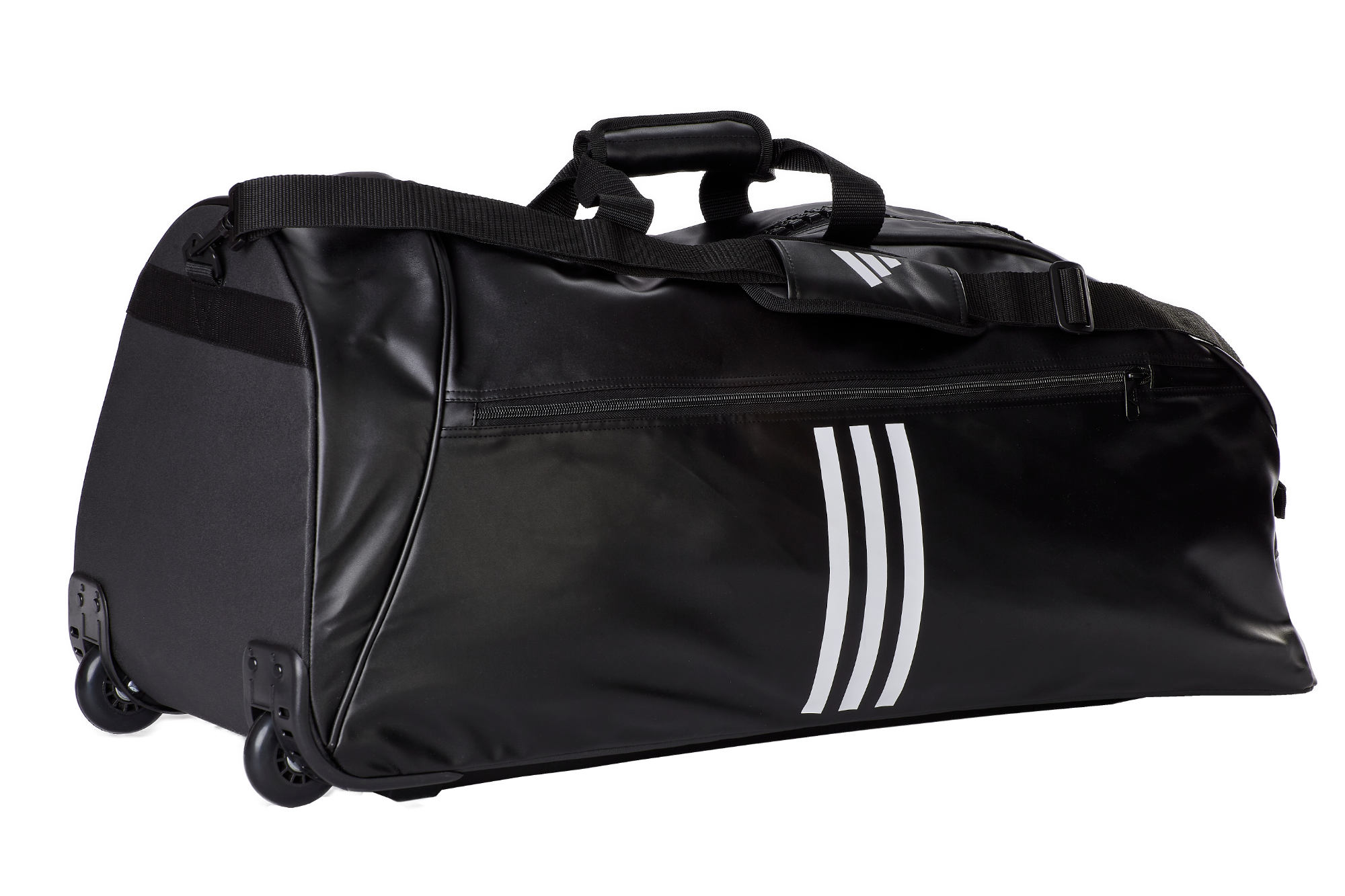 adiACC056CS-Trolly-Bag-0108 adidas Trolley "Combat Sports" black/white PU, adiACC056CS
