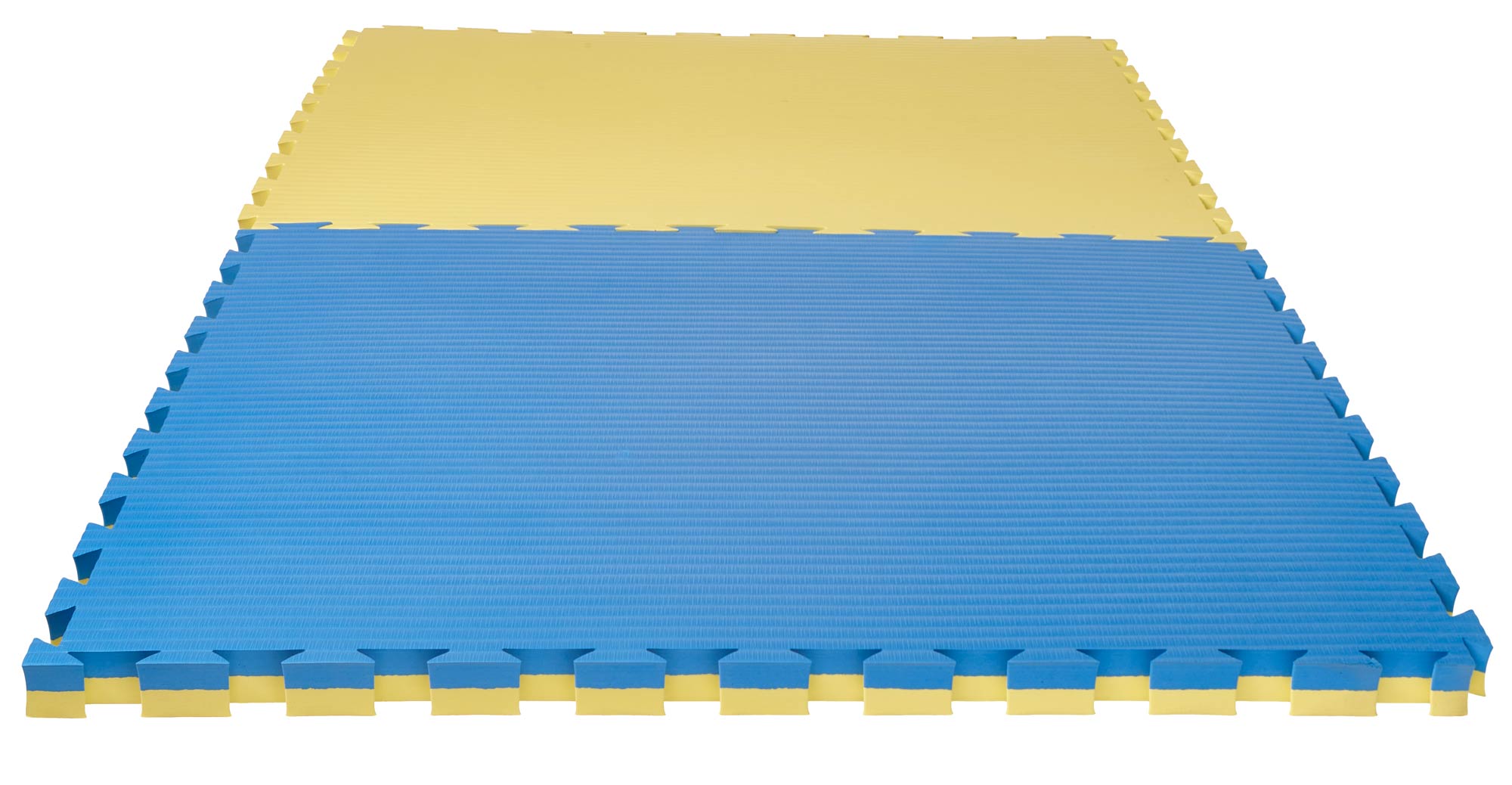 Puzzlematte Pro Tatami 4 cm blau/gelb Wendematte