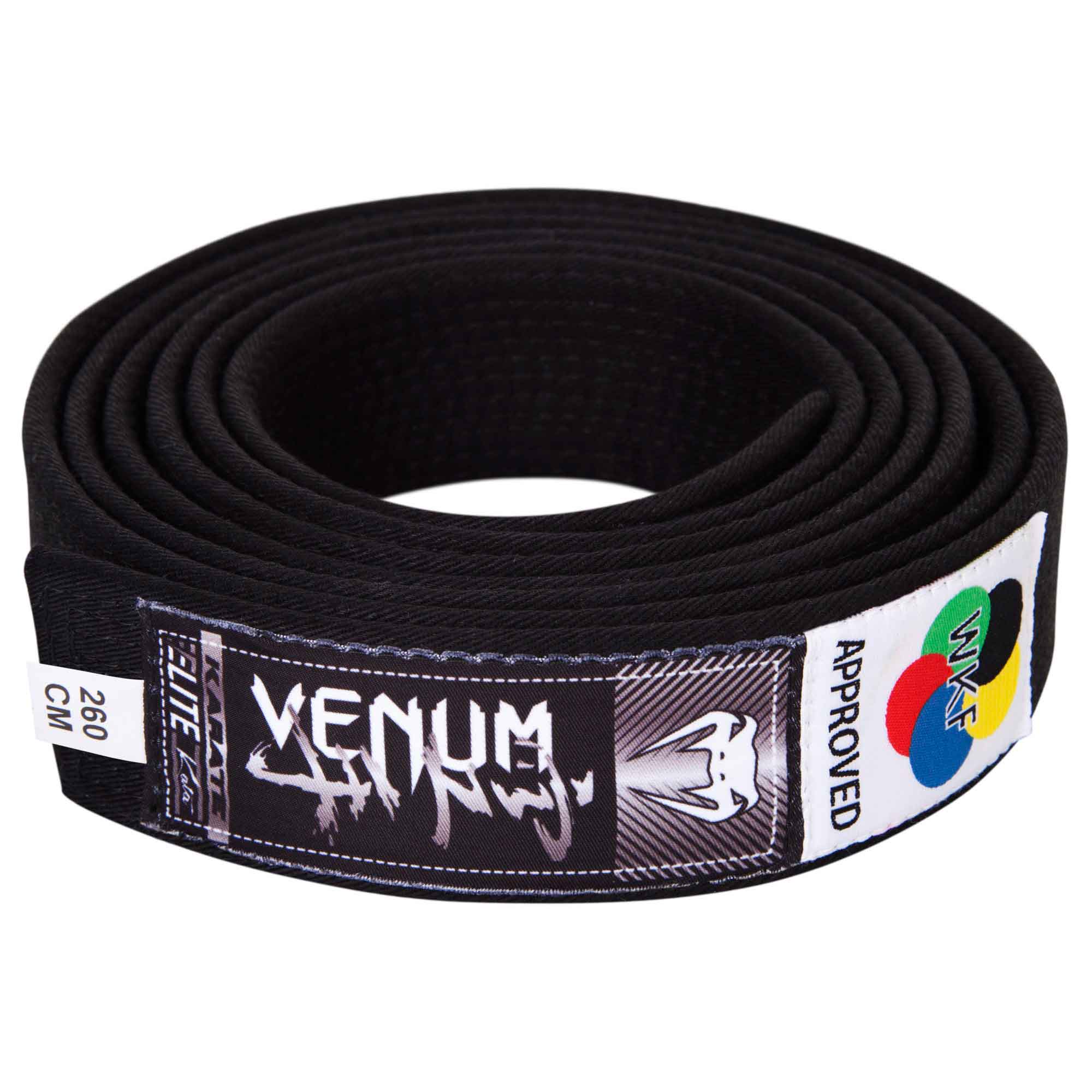 Venum Karate Gürtel WKF, schwarz, 1309