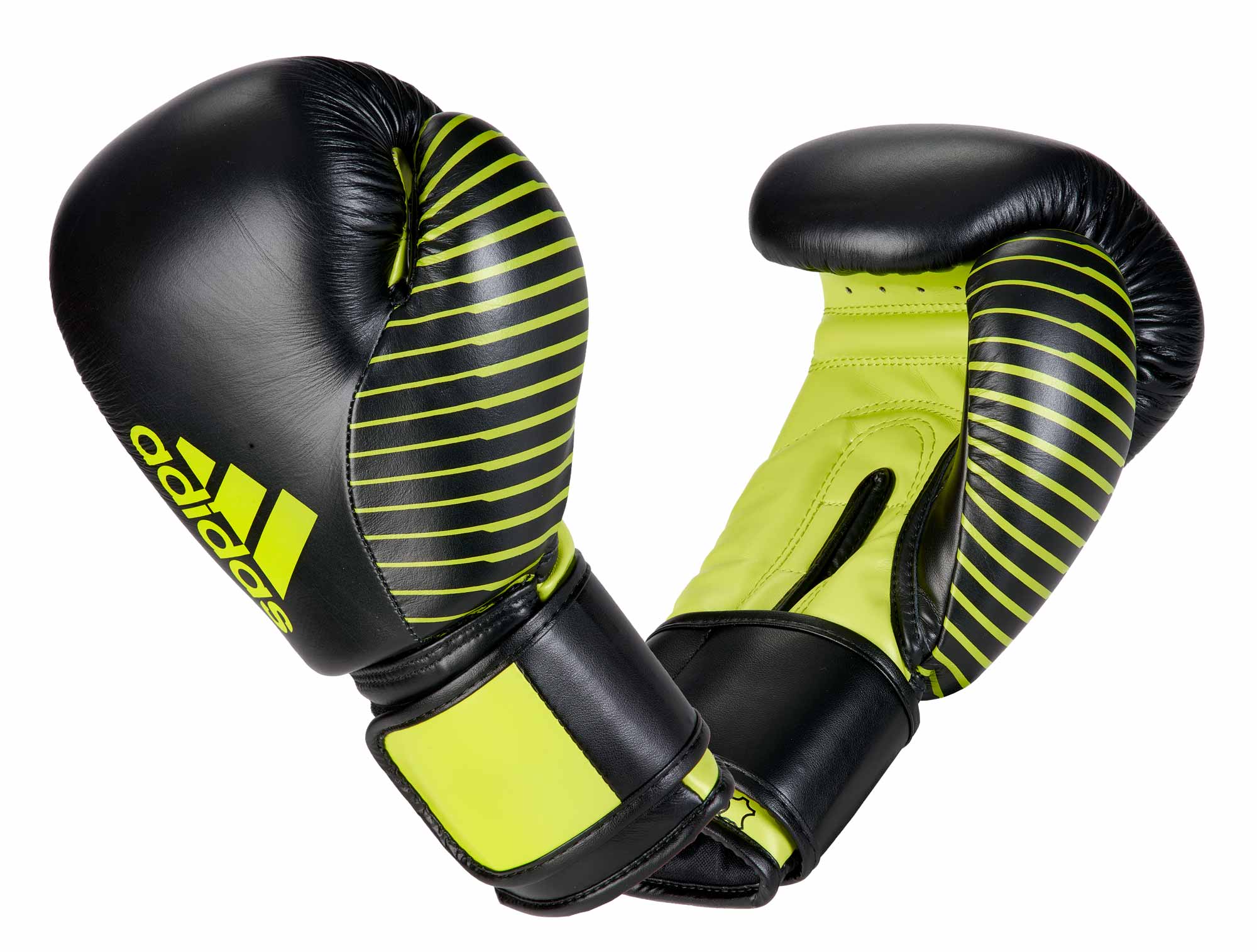 adiKBWKF200-black_green-WAKO-Training-Glove-01 adidas Kickboxing Wettkampfhandschuh black/neon green, adiKBWKF200