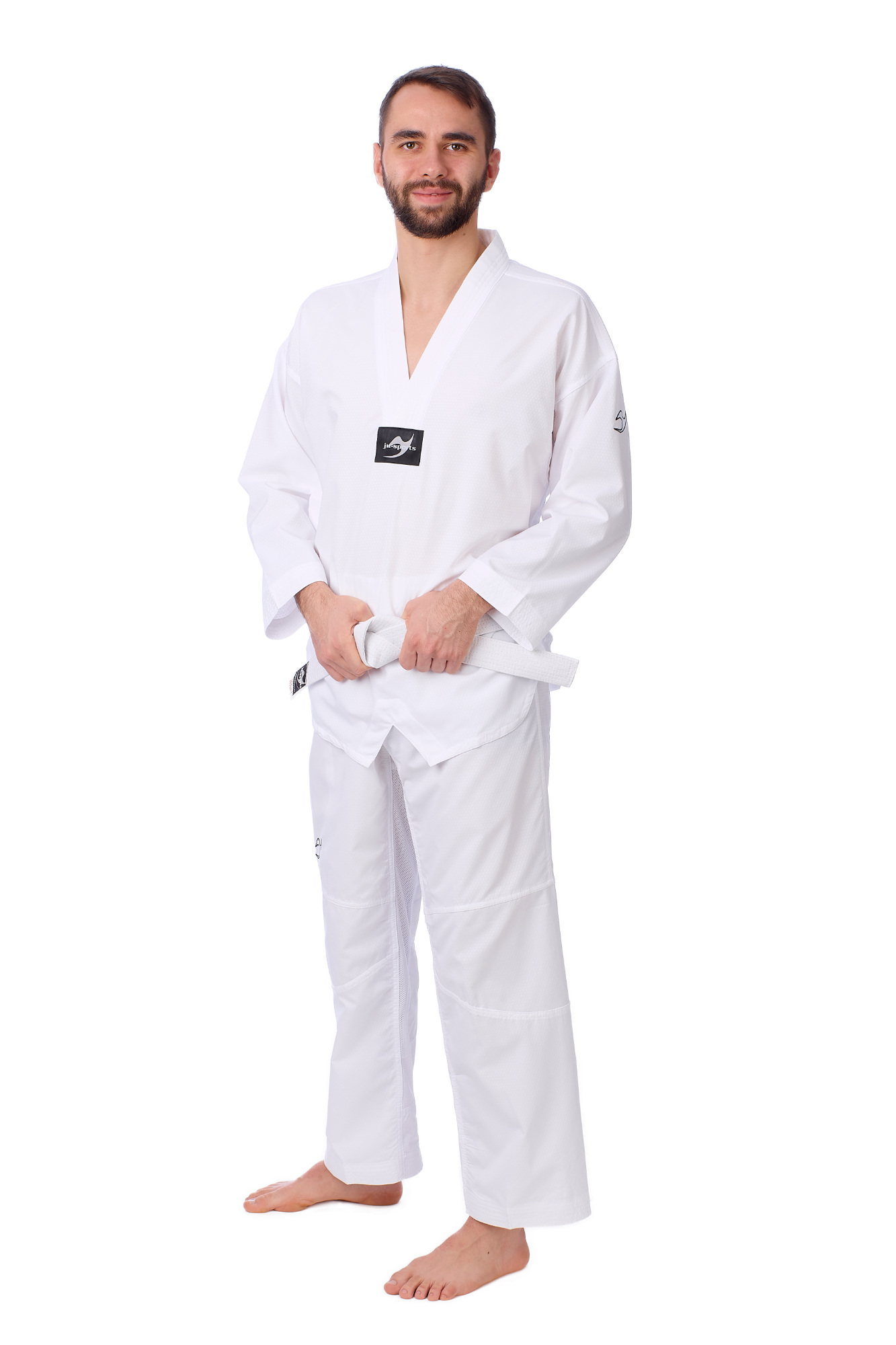 Ju-SportsTWD-white-Rev-Modell-0437 Taekwondo-Anzug student pro weißes Revers