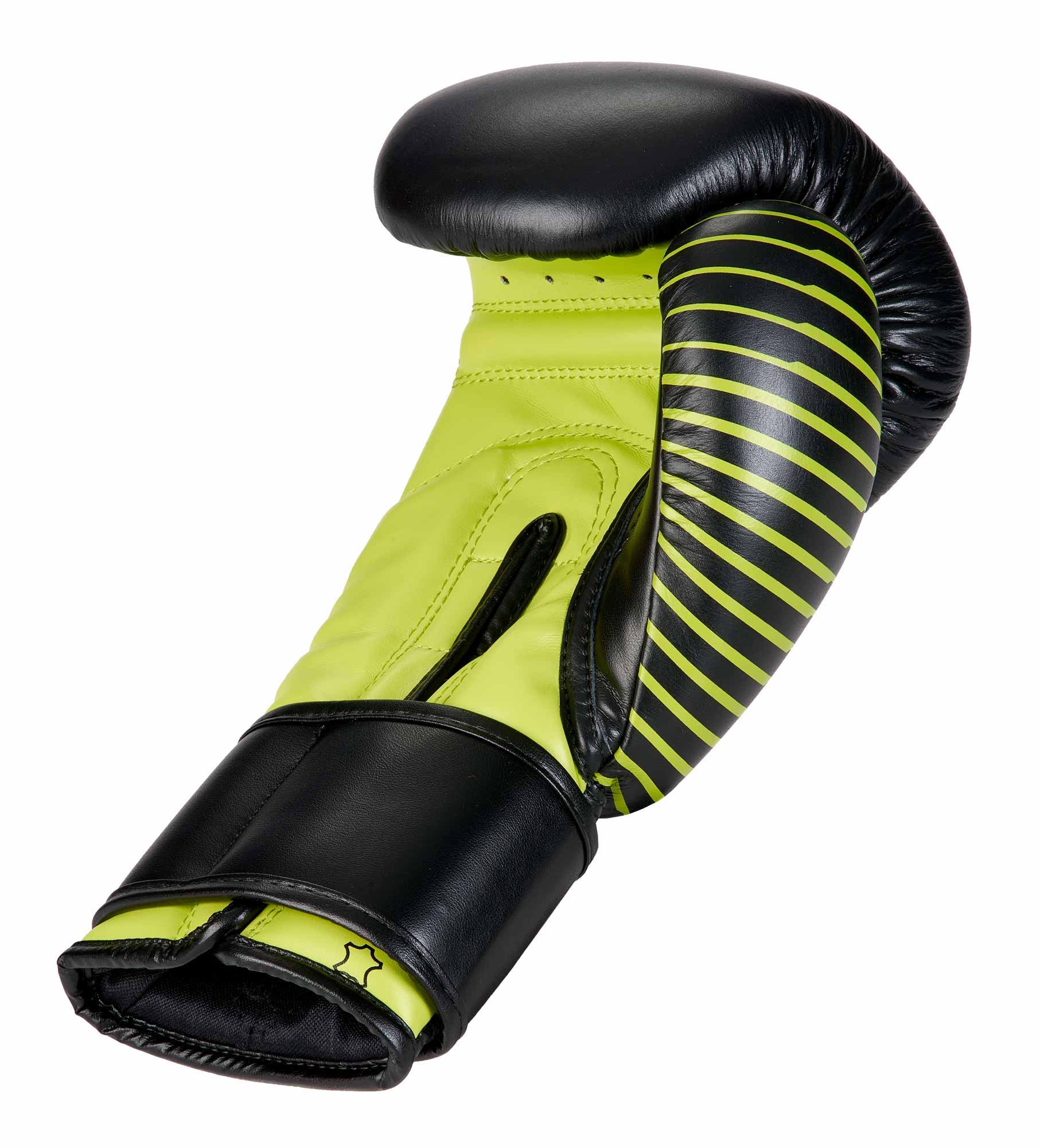 adiKBWKF200-black_green-WAKO-Training-Glove-2122 adidas Kickboxing Wettkampfhandschuh black/neon green, adiKBWKF200
