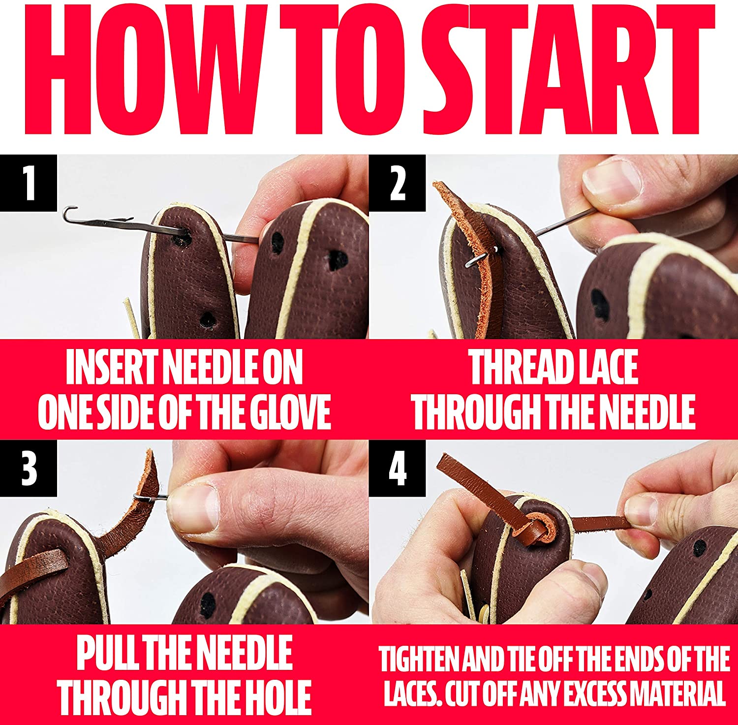 1976_5 Franklin Dr. Glove - Lacing Kit - Reparatur Set