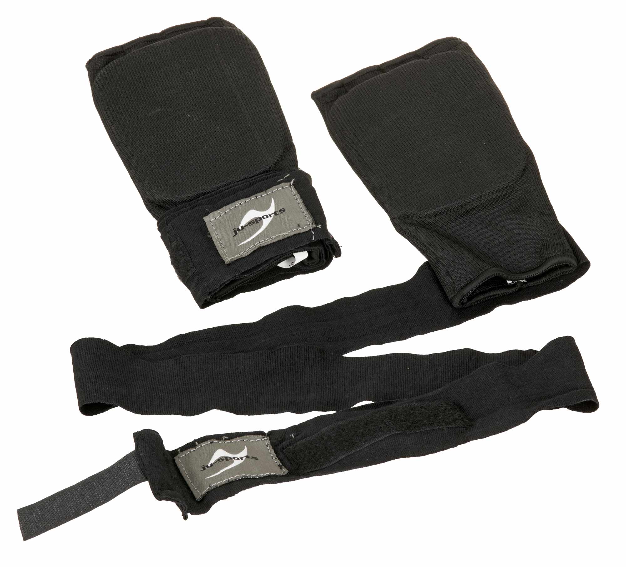 6803100-Innenboxhandschuh-schwarz-0036 Innen-Boxhandschuhe mit Bandage Senior schwarz