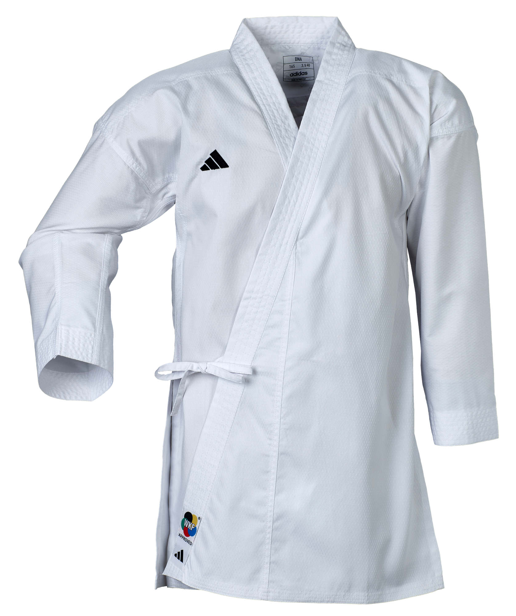 K220DNAWKF-white_black-Karate-uniform-Kumite-Fight-Logo-0261 adidas Karateanzug Kumite Fighter DNA, K220DNA
