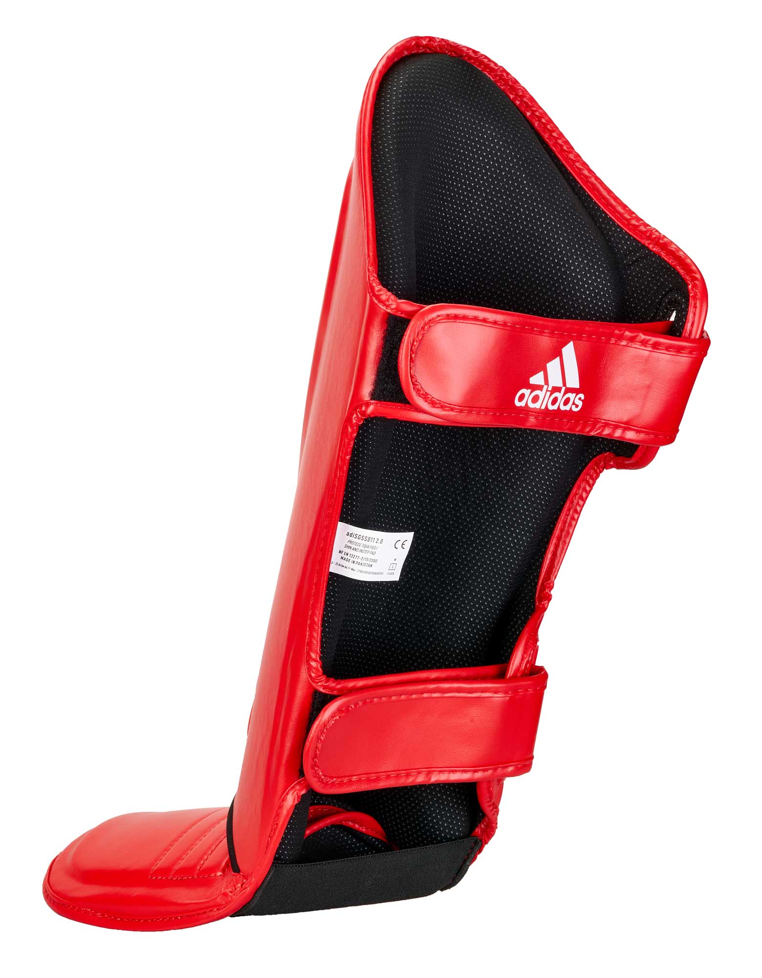 adiSGSS011-red_white-Speed-Thai-Shin-n-Step-0037 adidas Super-Pro Schienbein-Spannschutz rot, adiSGSS011 2.0