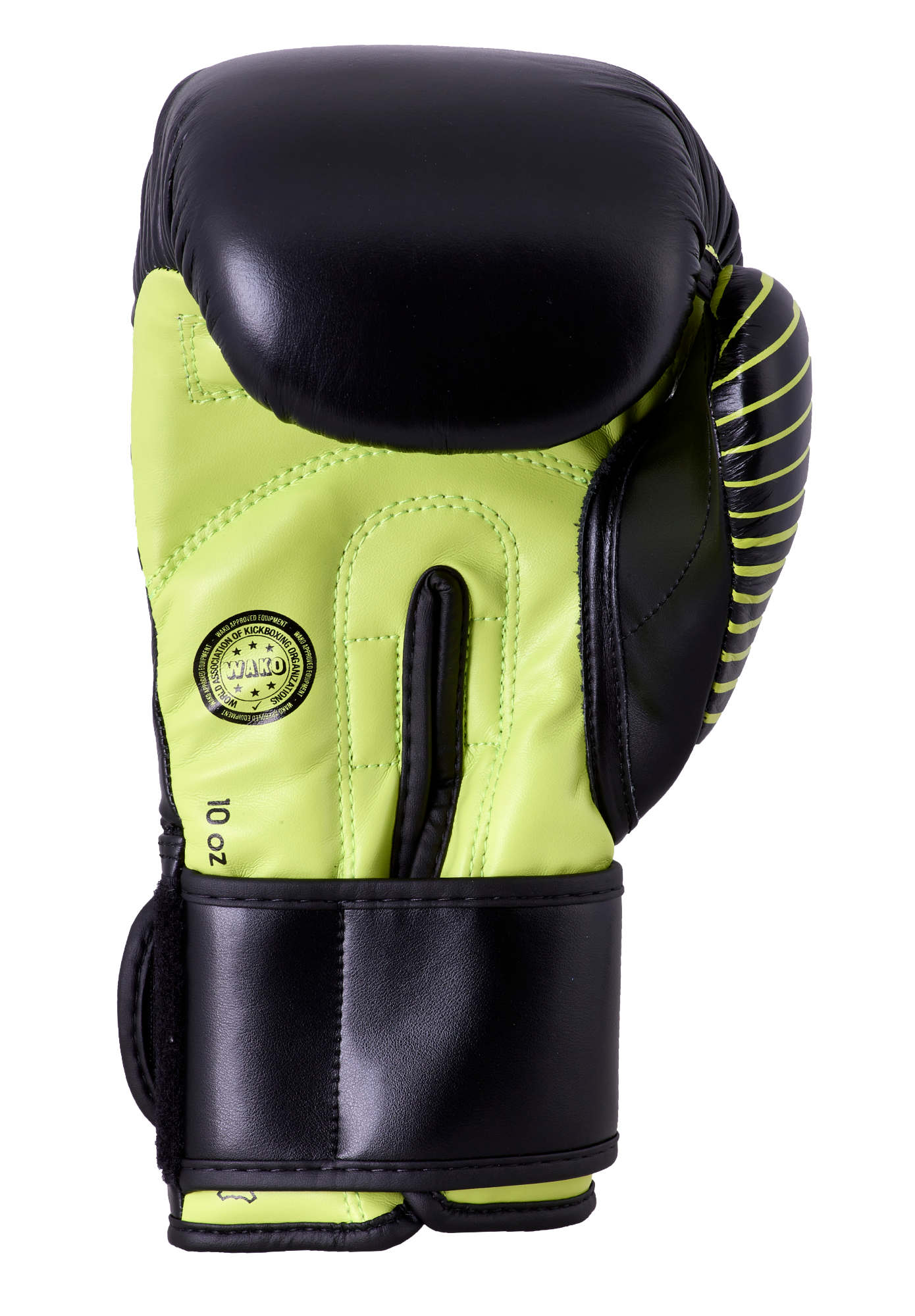 adiKBWKF200-WAKO-KickBoxing-Training-Glove-black_green-0452 adidas Kickboxing Wettkampfhandschuh black/neon green, adiKBWKF200