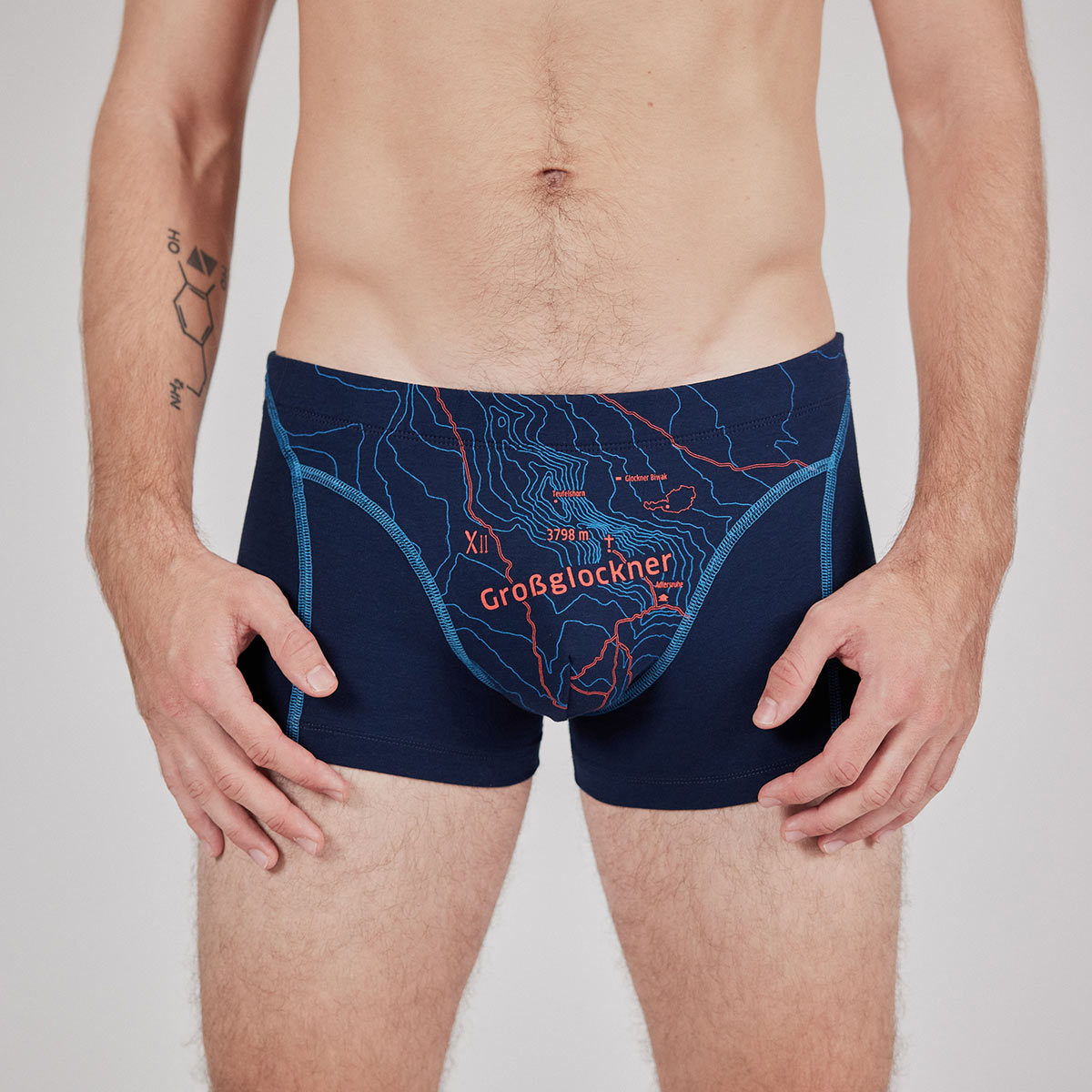 grossglockner-tiefblau-3 Boxershorts "Großglockner" tiefblau, Herren