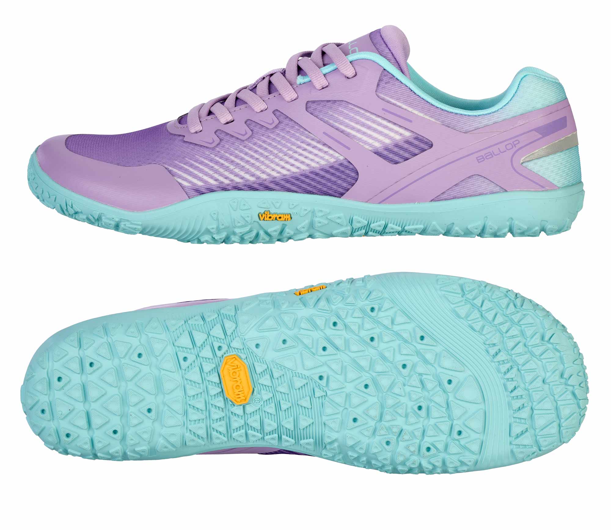 Laufschuh, Sportschuh, Gummi-Außensohle, Vibram, Lavendel