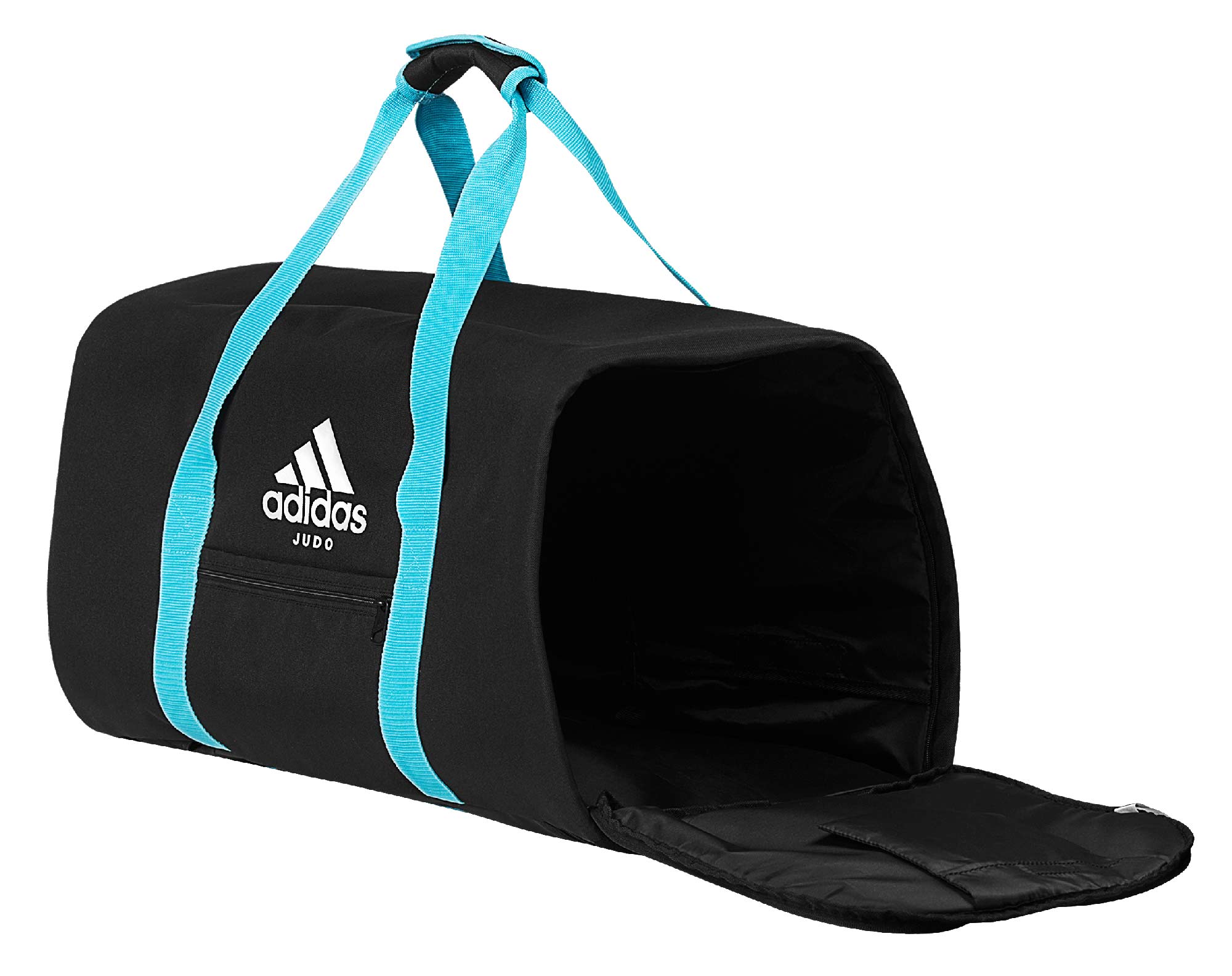 adiACC200-Black-Blue-03 adidas 2in1 Bag Judo black/cyan M, ADIACC200J