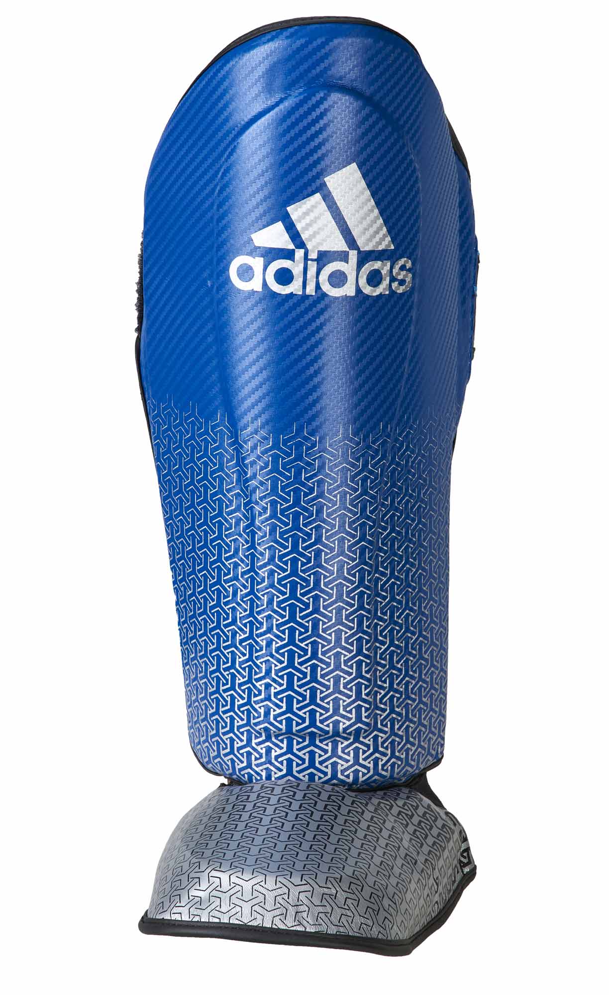 adiKBSI300-Pro-Shin-n-Step-blue_silver-0787 adidas Pro Kickboxing Schienbein-Spannschutz blue/silver, adiKBSI300