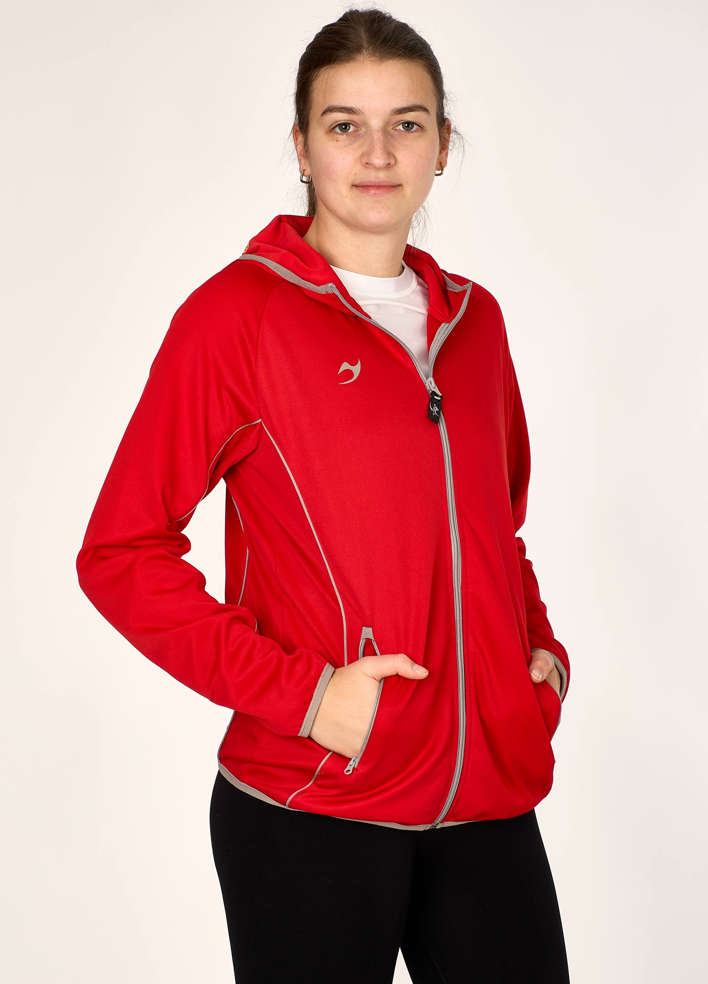Teamwear C3 Hooded Team Jacket rot