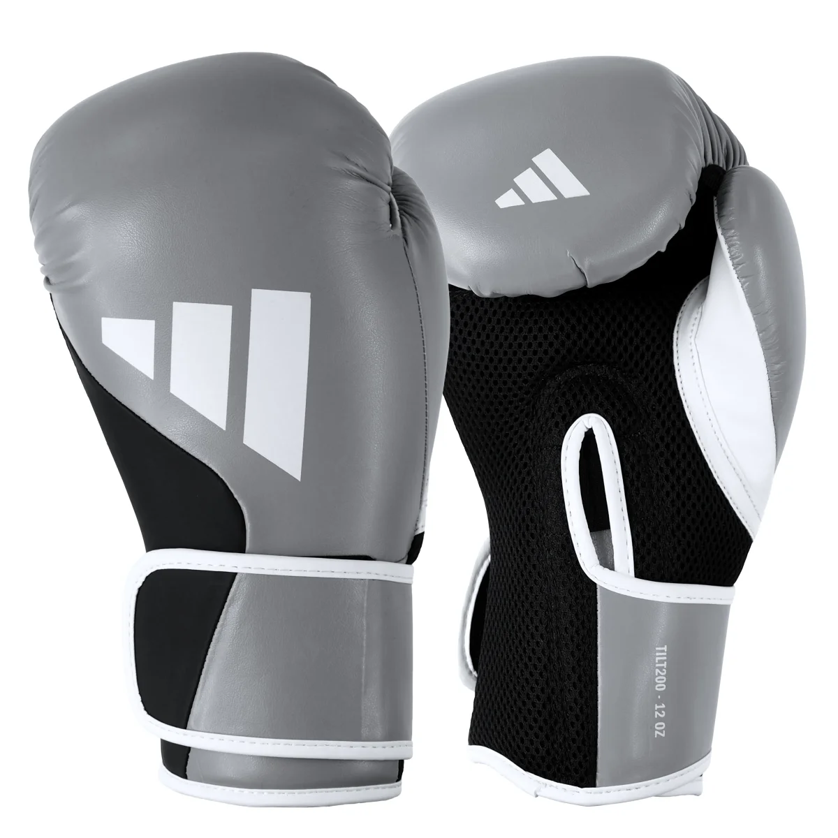 Boxhandschuhe, Grau, Belüftungsmesh, Klettverschluss, Paar