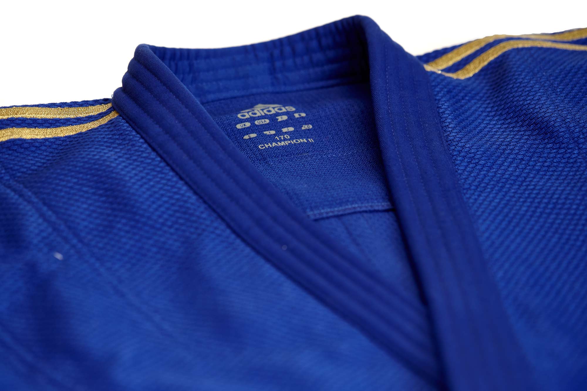 adidas-JudoGi-ChampionII-IJF-normal-blue-gold-stripes-8 adidas Judoanzug CHAMPION II IJF, blau/goldene Streifen, JIJF