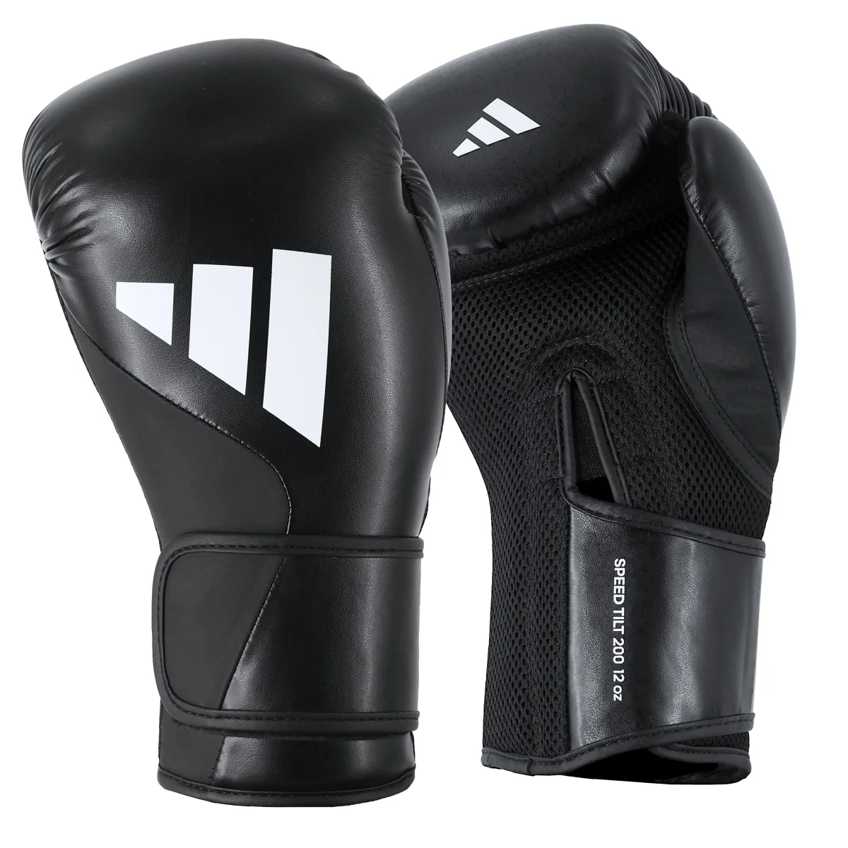Boxhandschuhe, Boxhandschuhe, Leder, Schwarz, Gepolstert