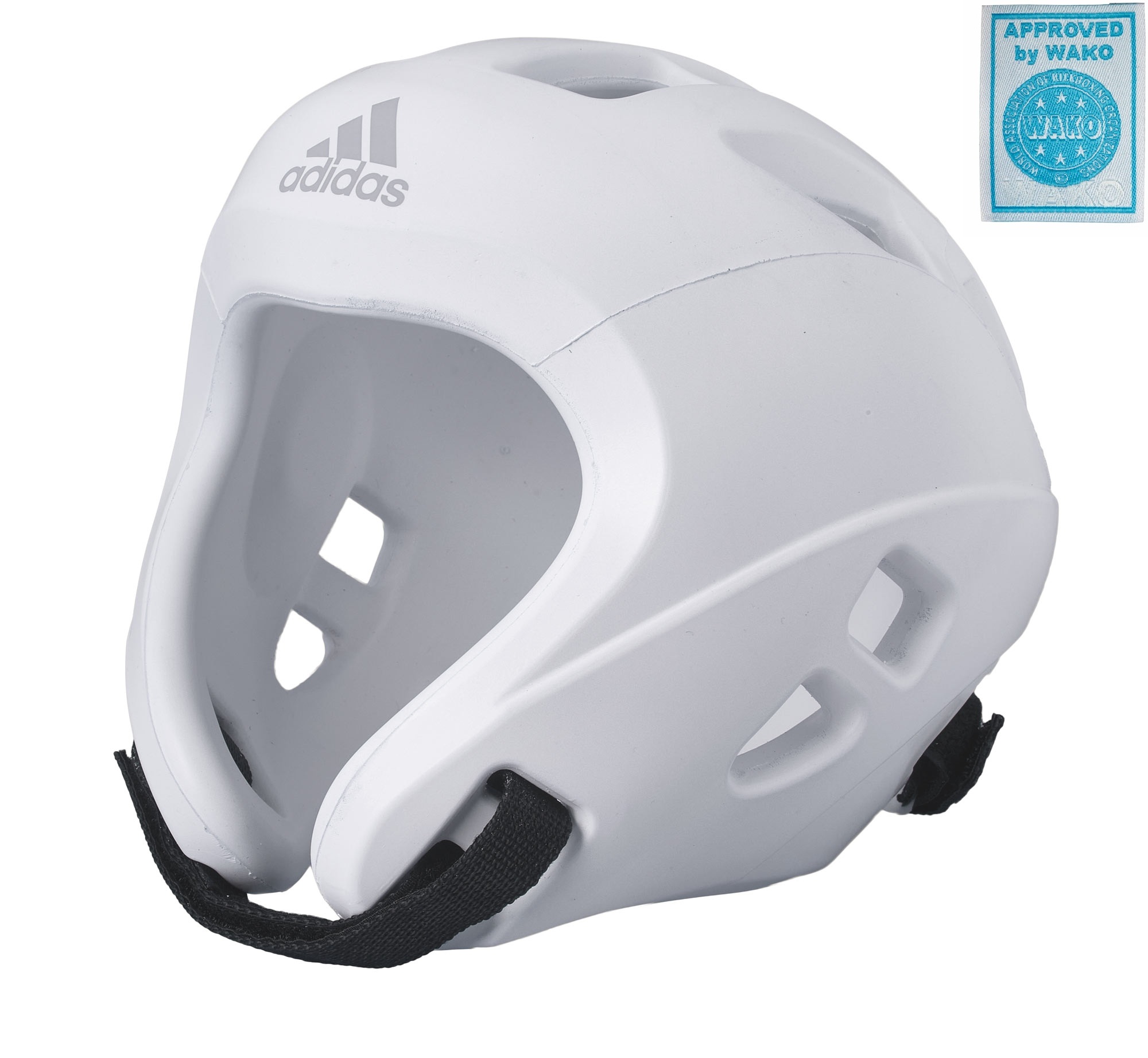 adidas Kopfschutz Kickboxing white, adiKBHG500