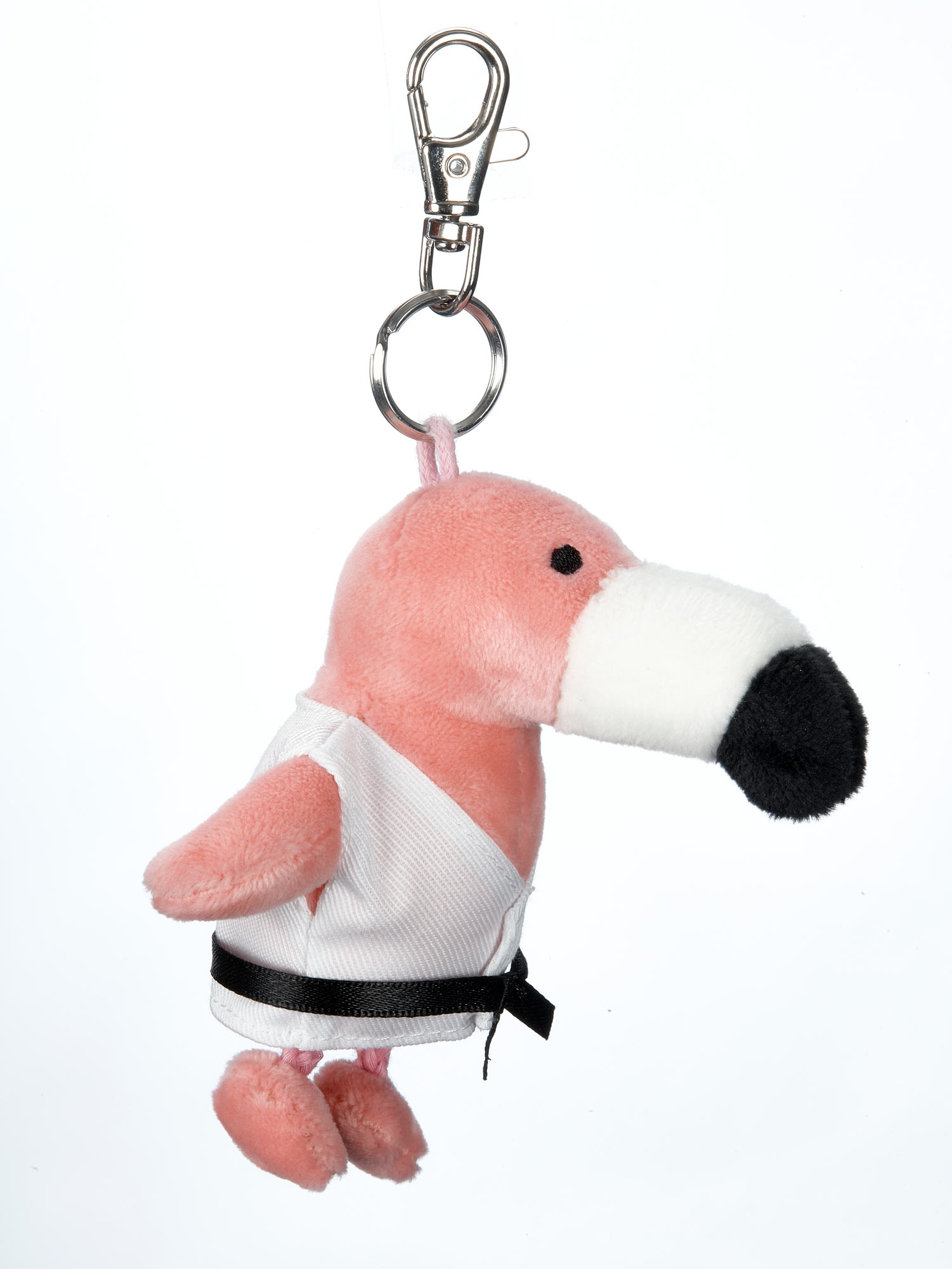 Flamingo - Plüschtier-Schlüsselanhänger, ca. 10 cm
