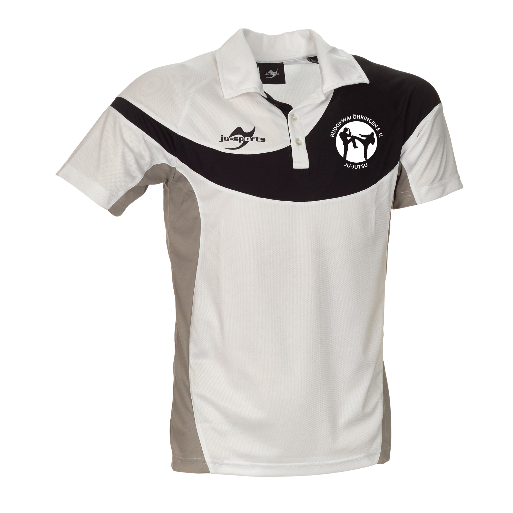 49 Teamwear Element C1 Polo weiß Budokwai Öhringen Vereinsedition