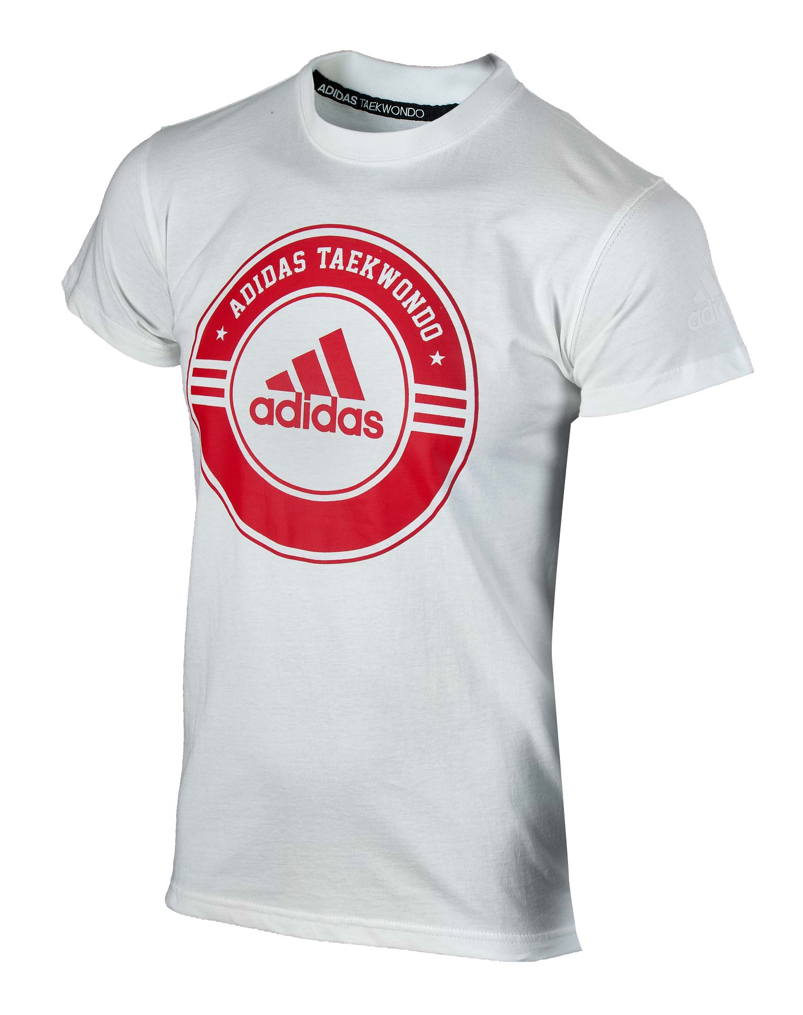 adidas Taekwondo Community Line Shirt "Circle" weiß/rot, adicsts01T