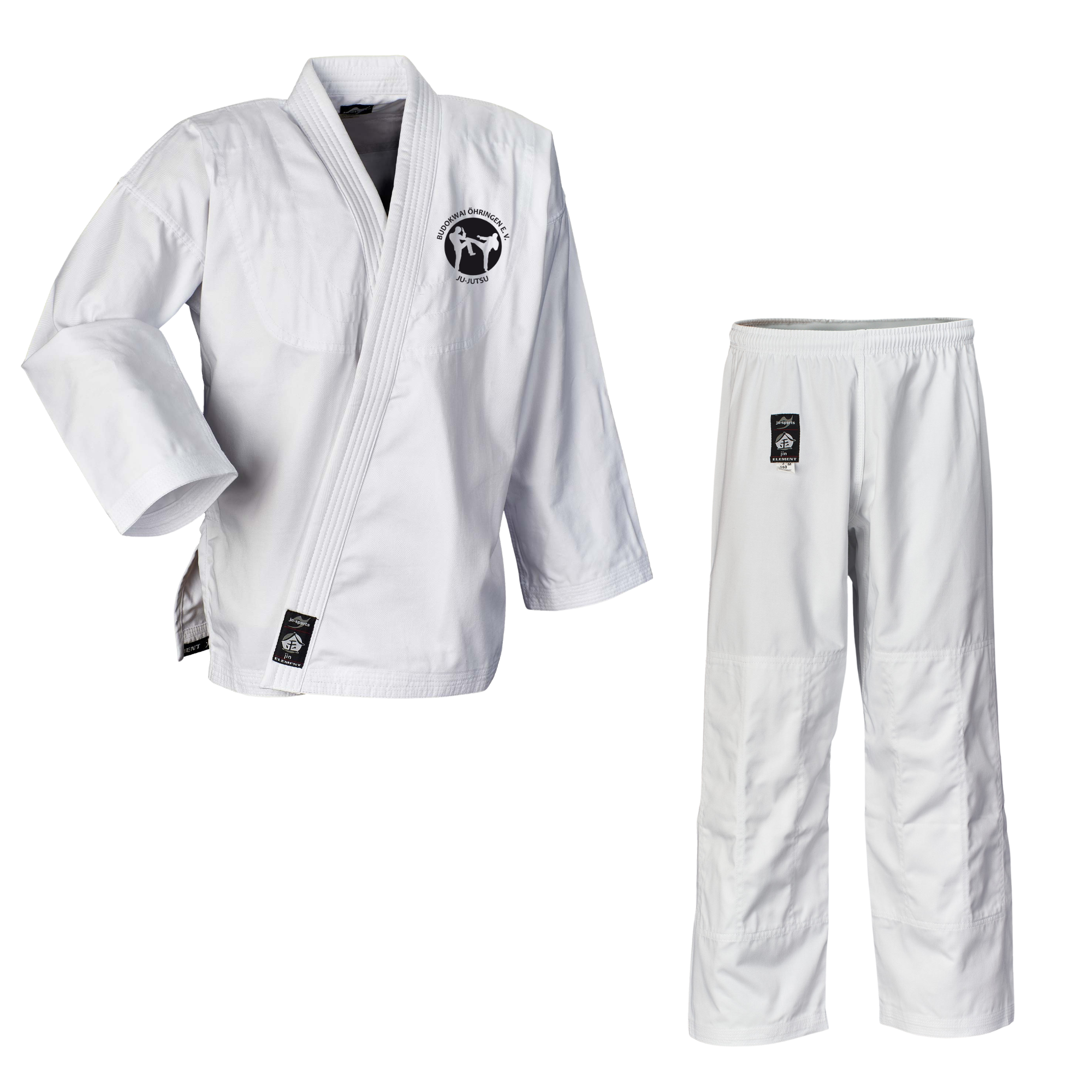 60 Gi Element Regular Cut weiß Budokwai Öhringen Vereinsedition