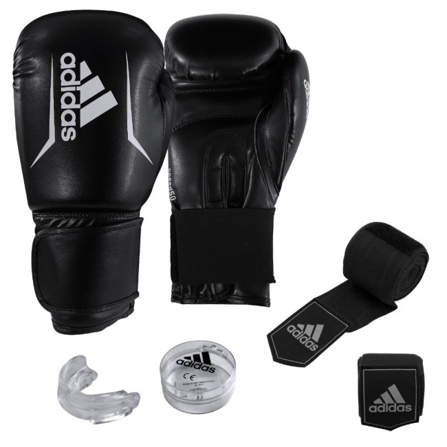 adidas Boxing Set - Handschuhe, Bandagen, Zahnschutz - ADIBPKIT01S