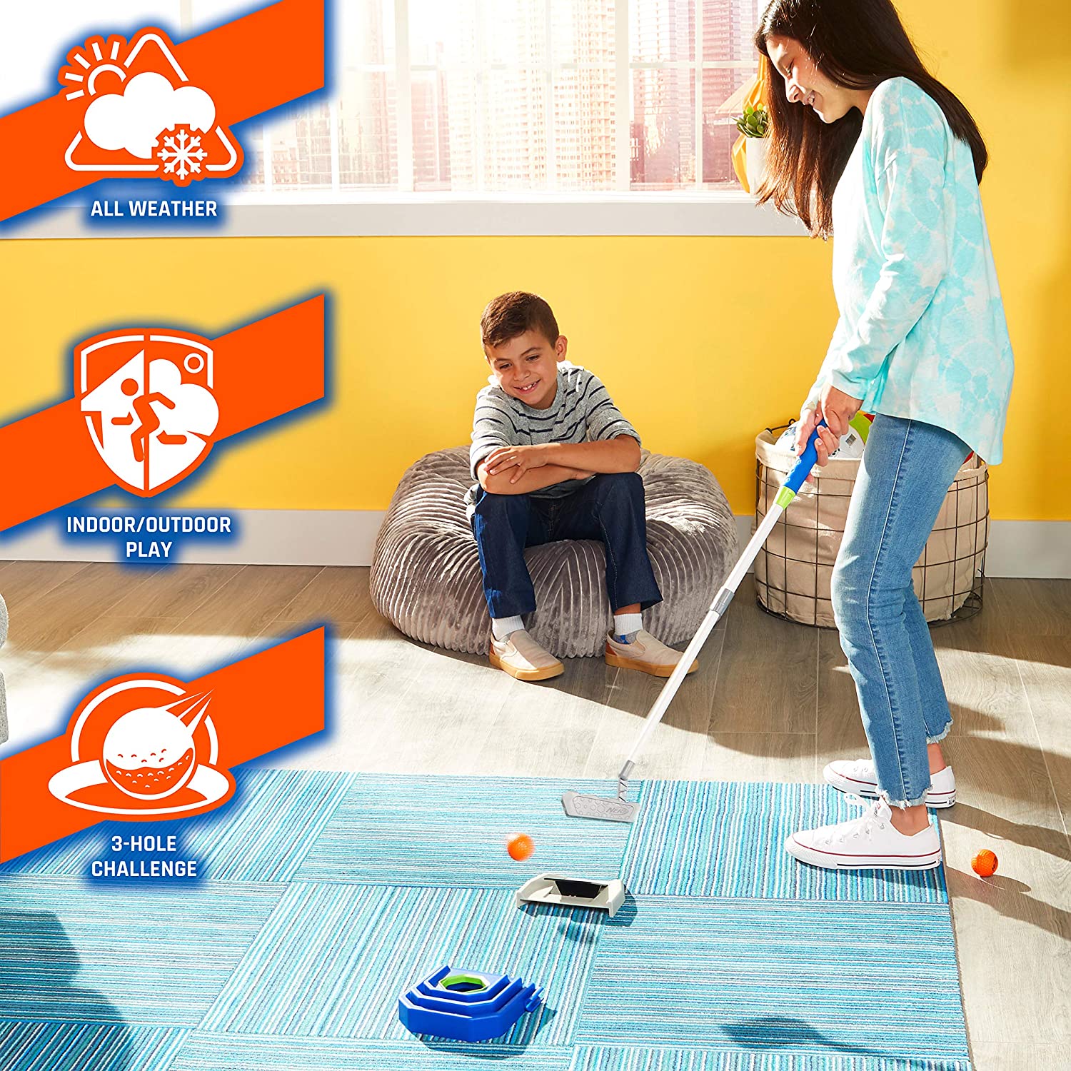 92064_golf-set-Nerf-4 Franklin Nerf Trick Shot Golf Set