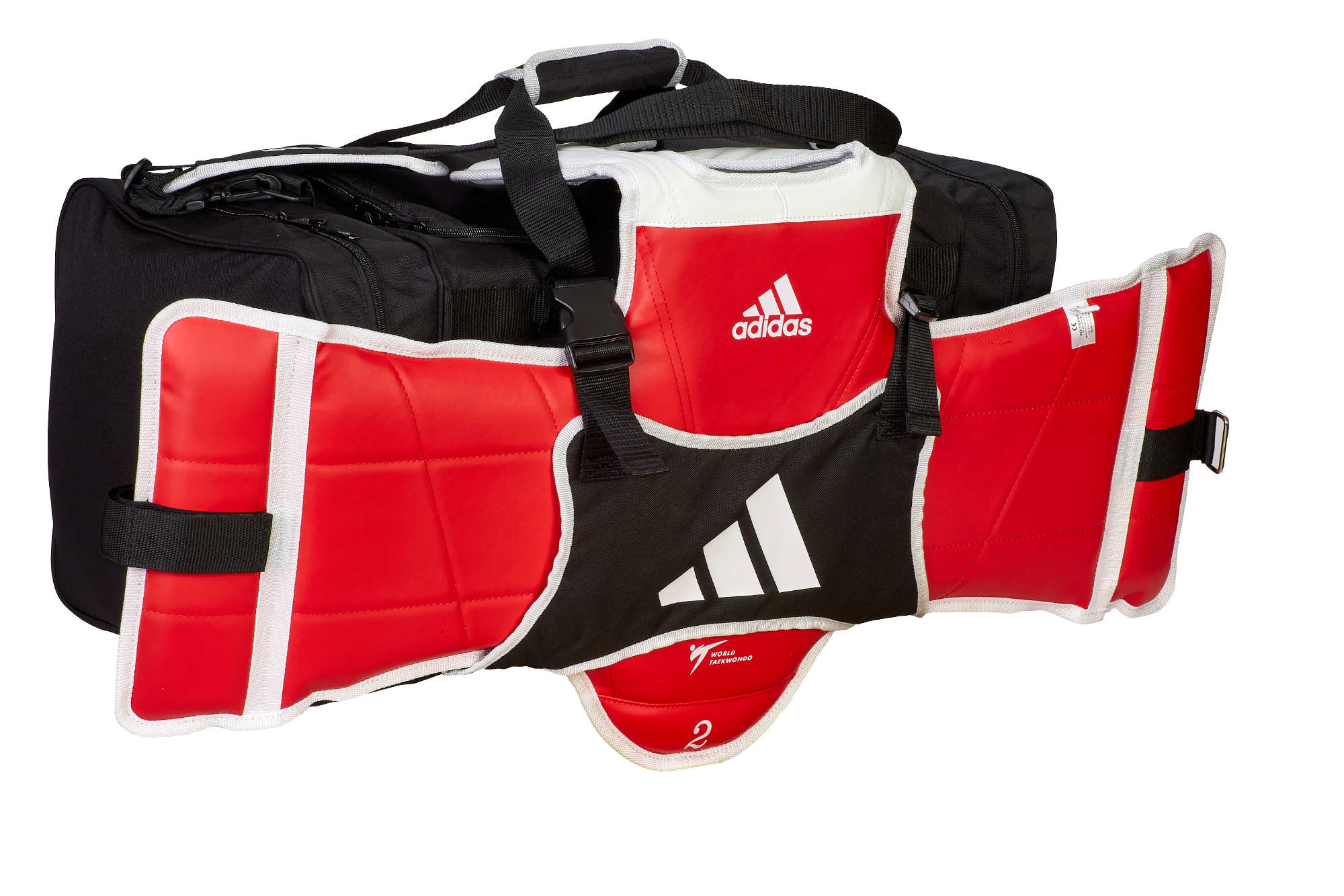 adidas Taekwondo Team-Tasche mit Westenhalter ADIACC107 black/white adidas Taekwondo Team-Tasche mit Westenhalter ADIACC107 black/white